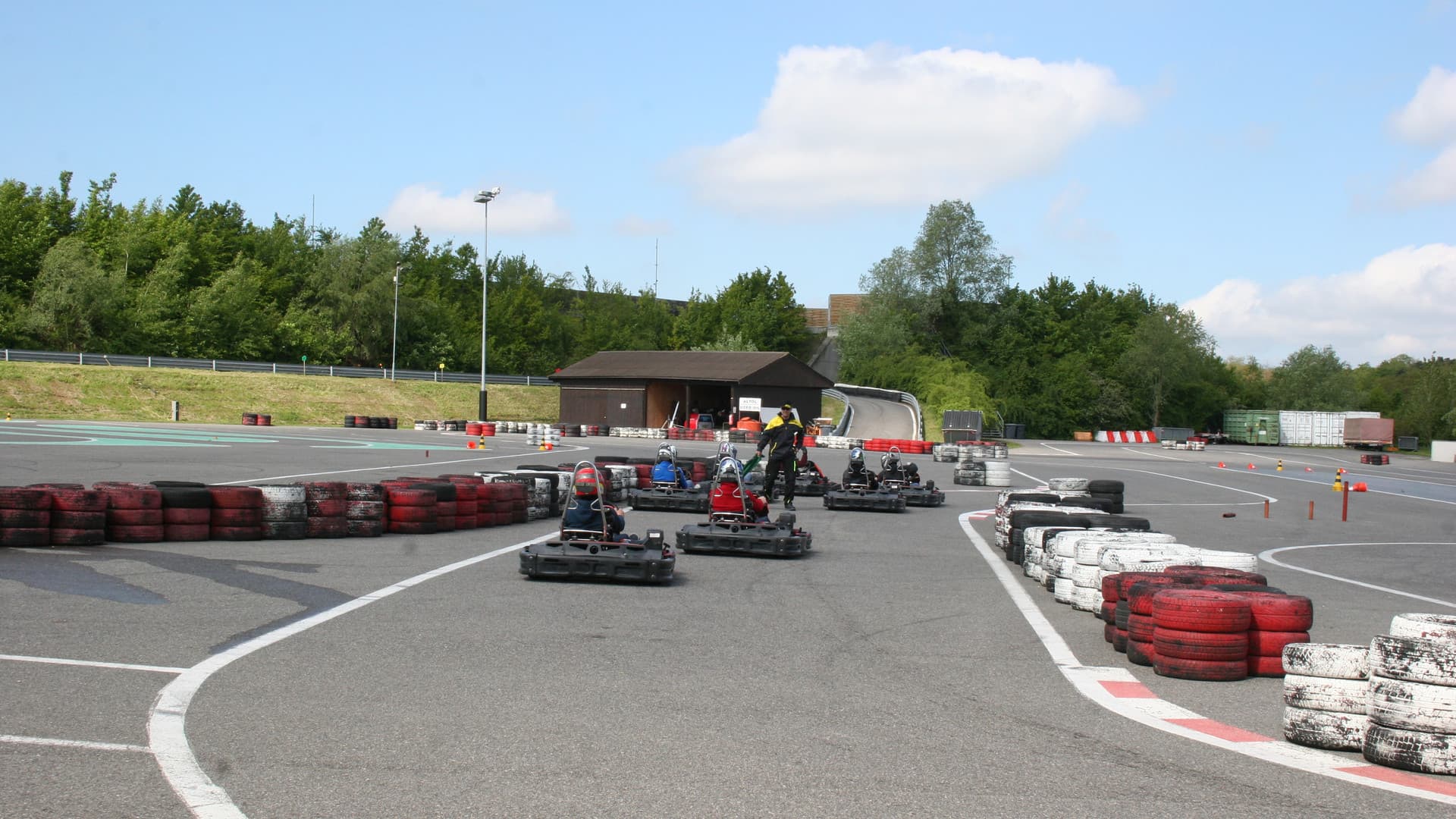The first Gottwald fitters' go-kart race