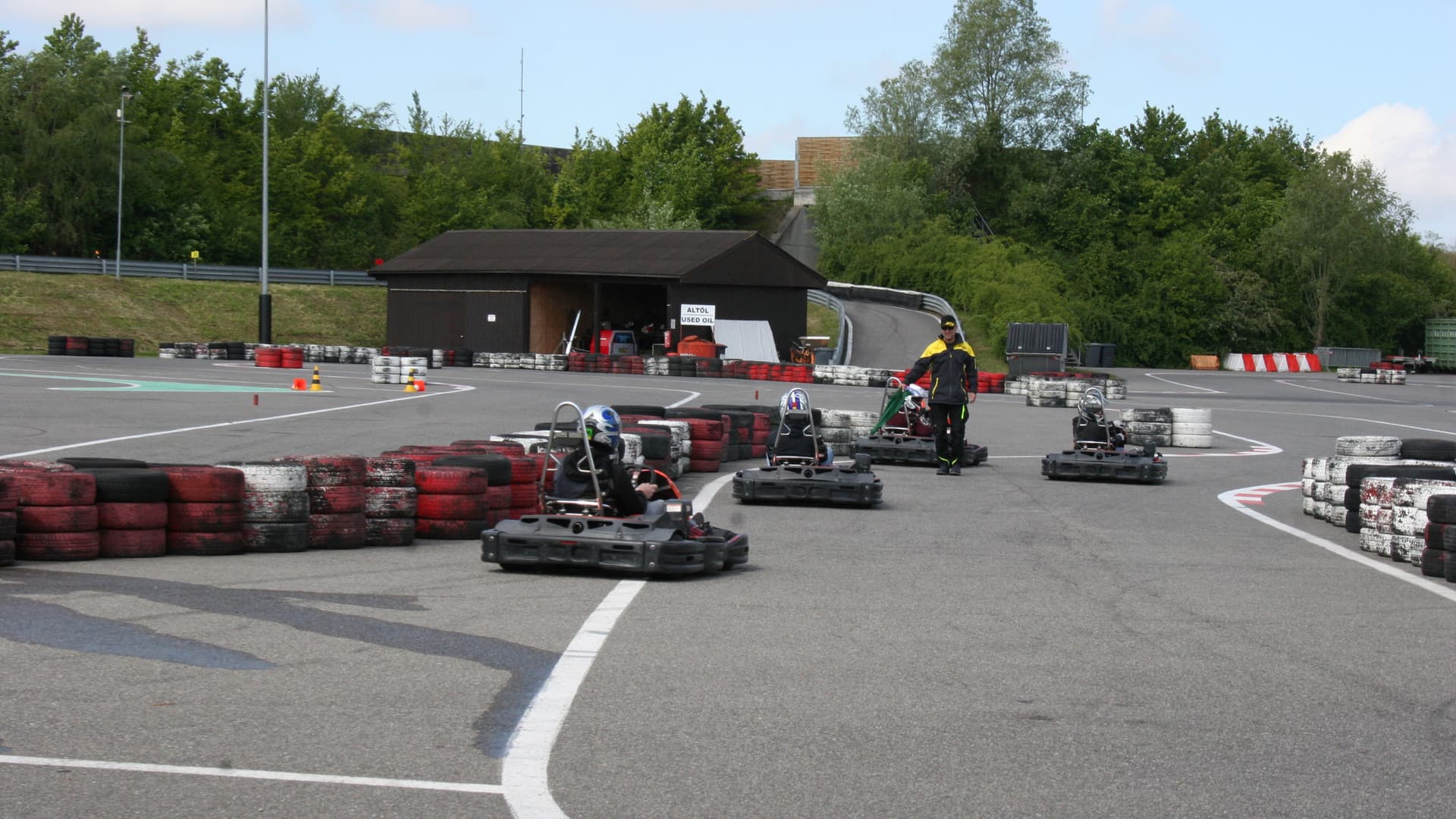 The first Gottwald fitters' go-kart race
