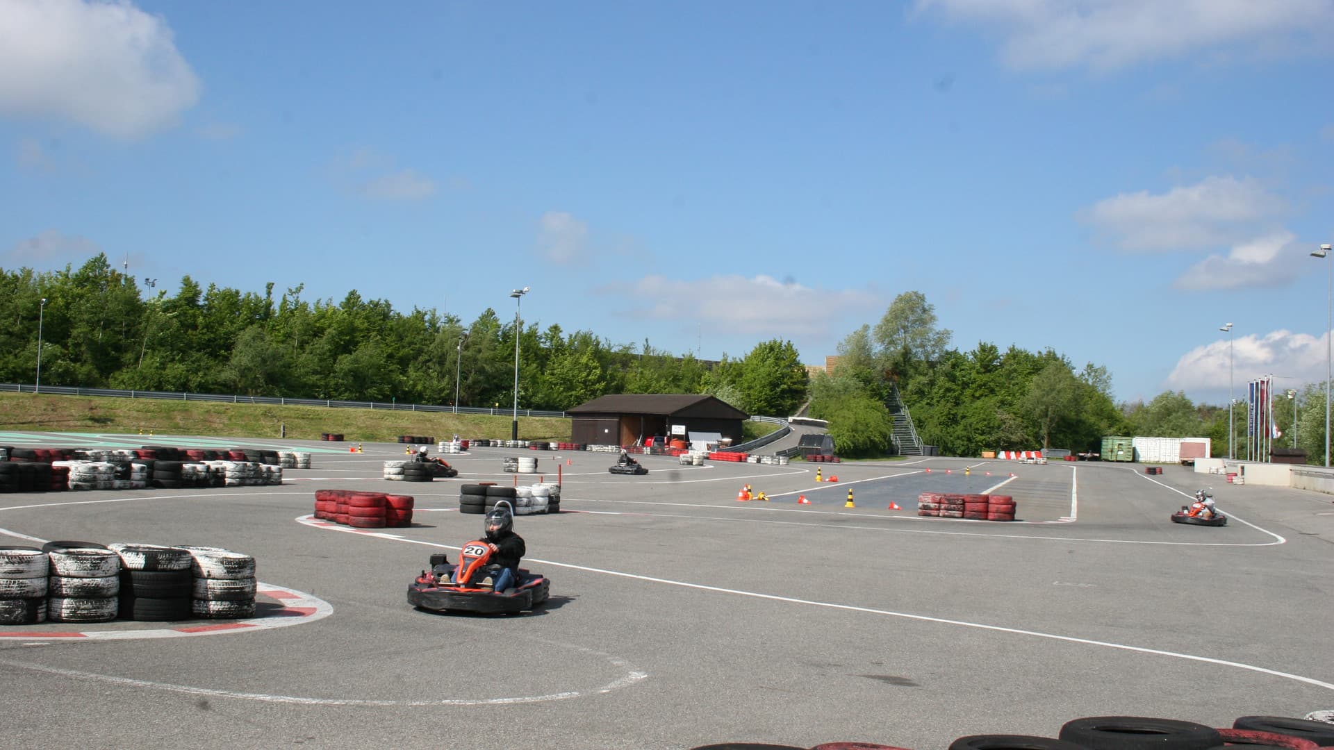 The first Gottwald fitters' go-kart race