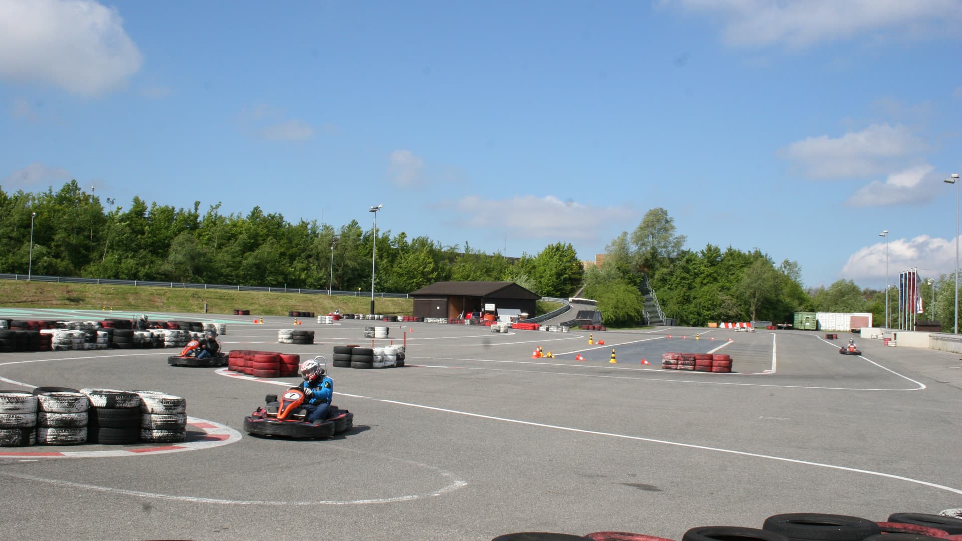 The first Gottwald fitters' go-kart race