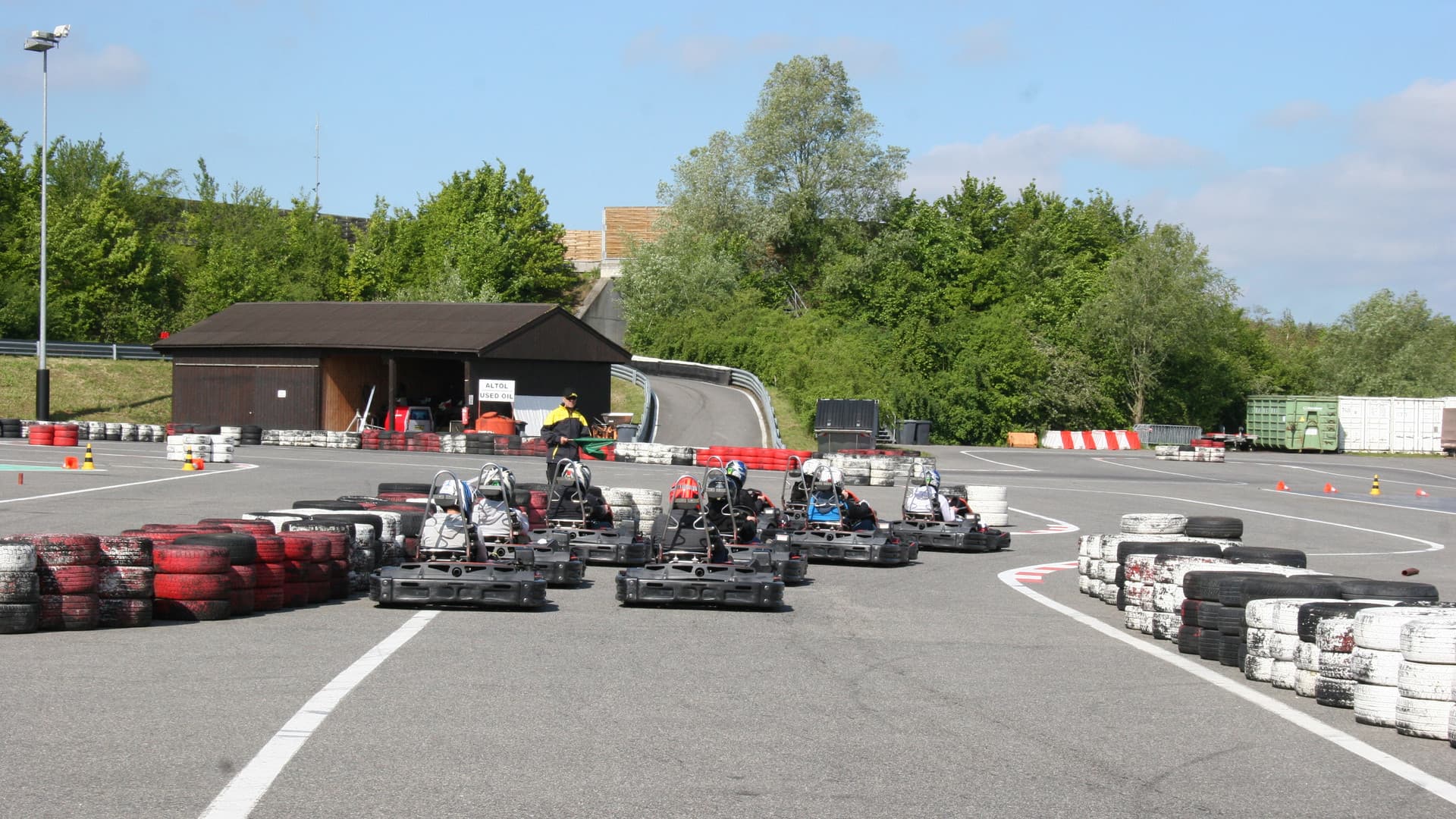 The first Gottwald fitters' go-kart race