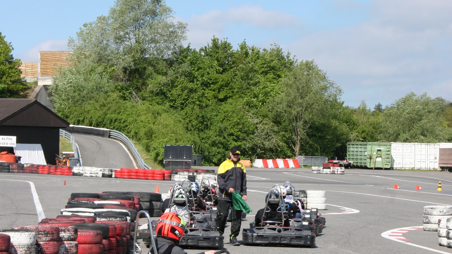 The first Gottwald fitters' go-kart race
