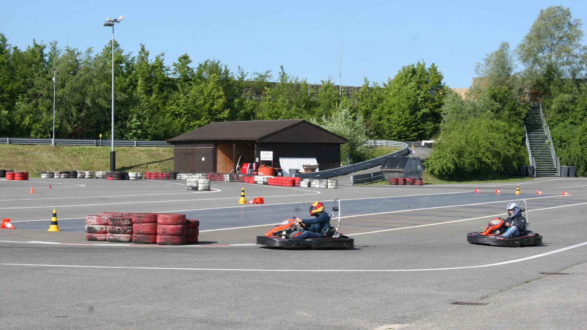 The first Gottwald fitters' go-kart race