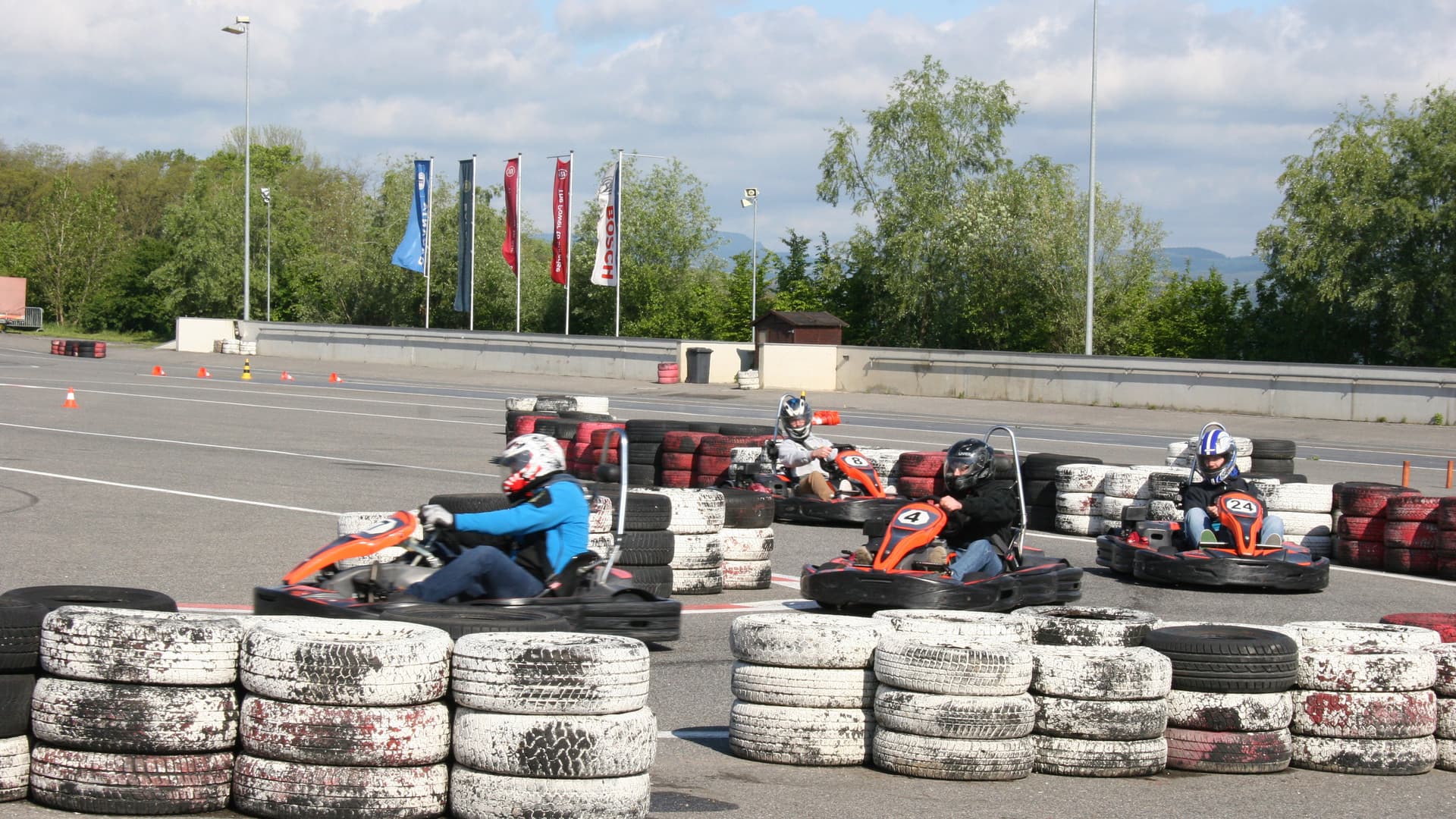 The first Gottwald fitters' go-kart race