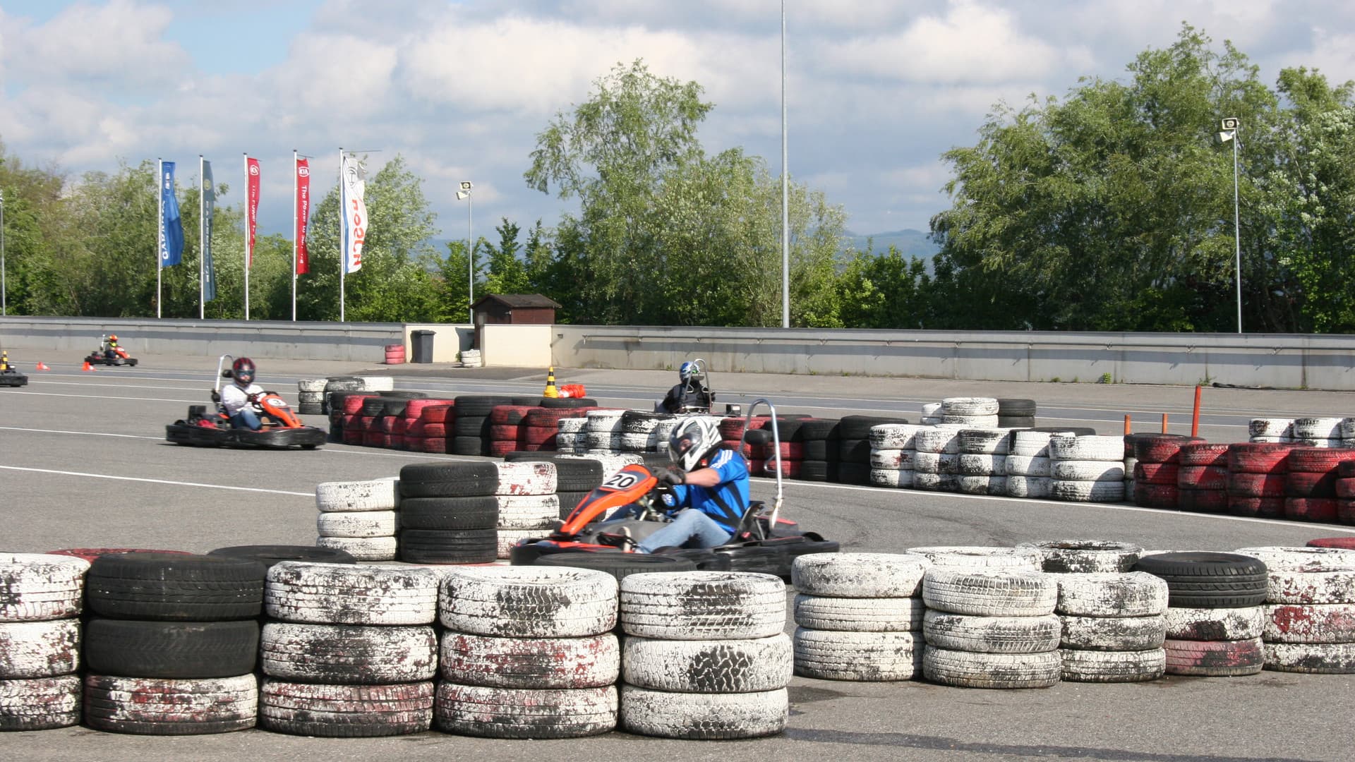 The first Gottwald fitters' go-kart race