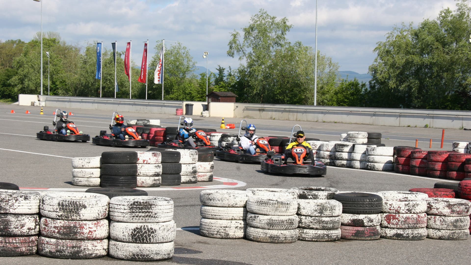 The first Gottwald fitters' go-kart race