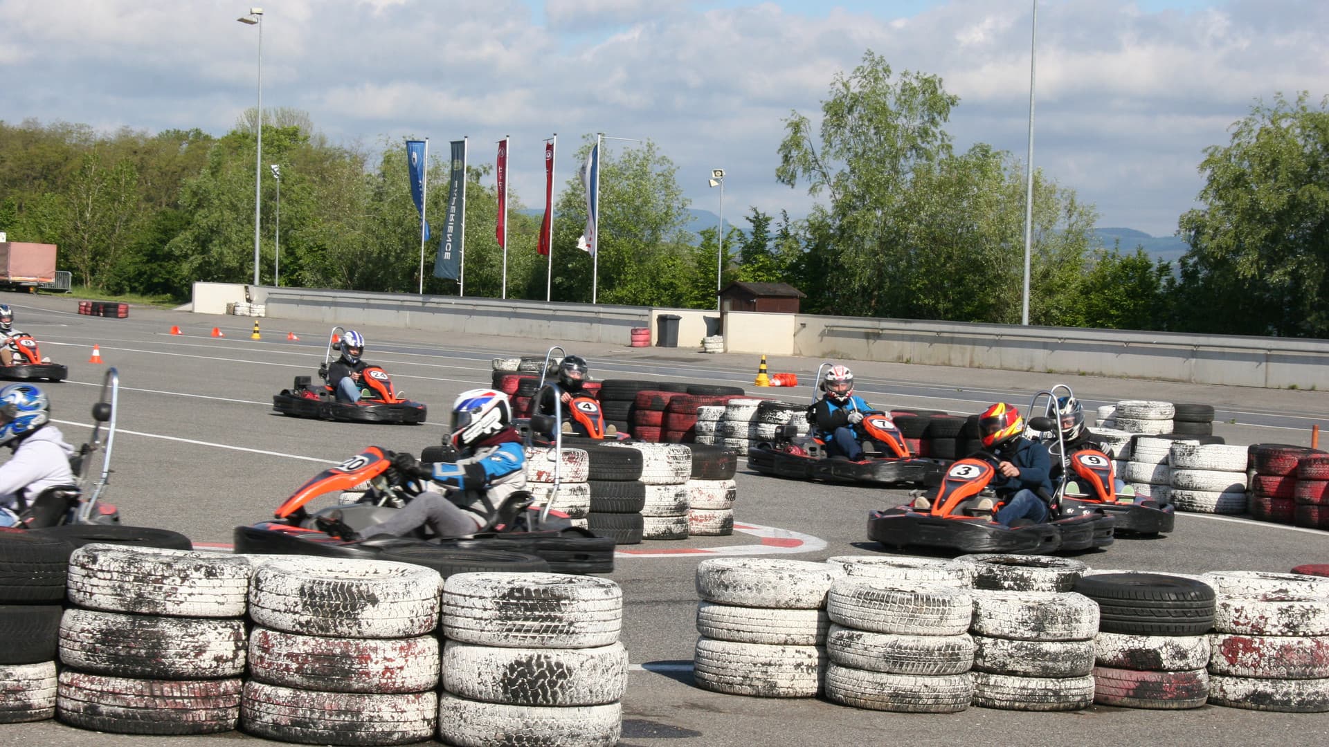 The first Gottwald fitters' go-kart race