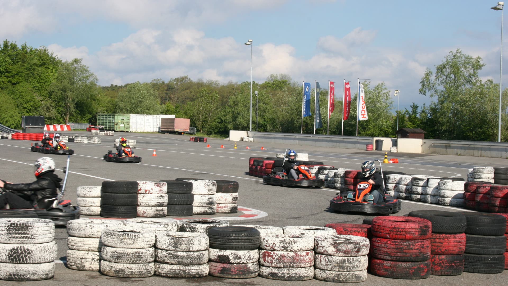 The first Gottwald fitters' go-kart race