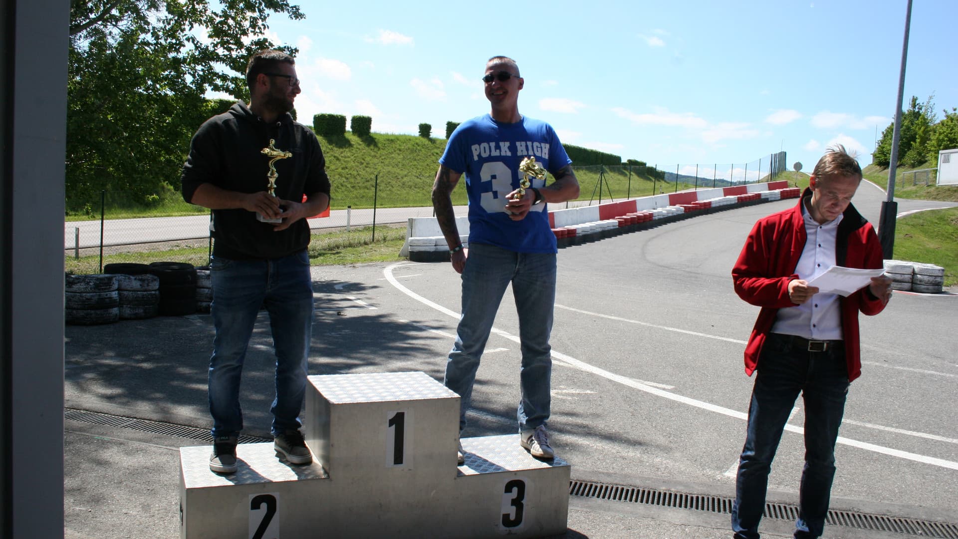 The first Gottwald fitters' go-kart race
