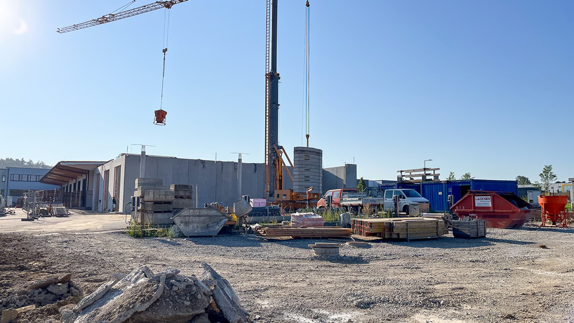 Extension of the Melk headquarters — construction progress