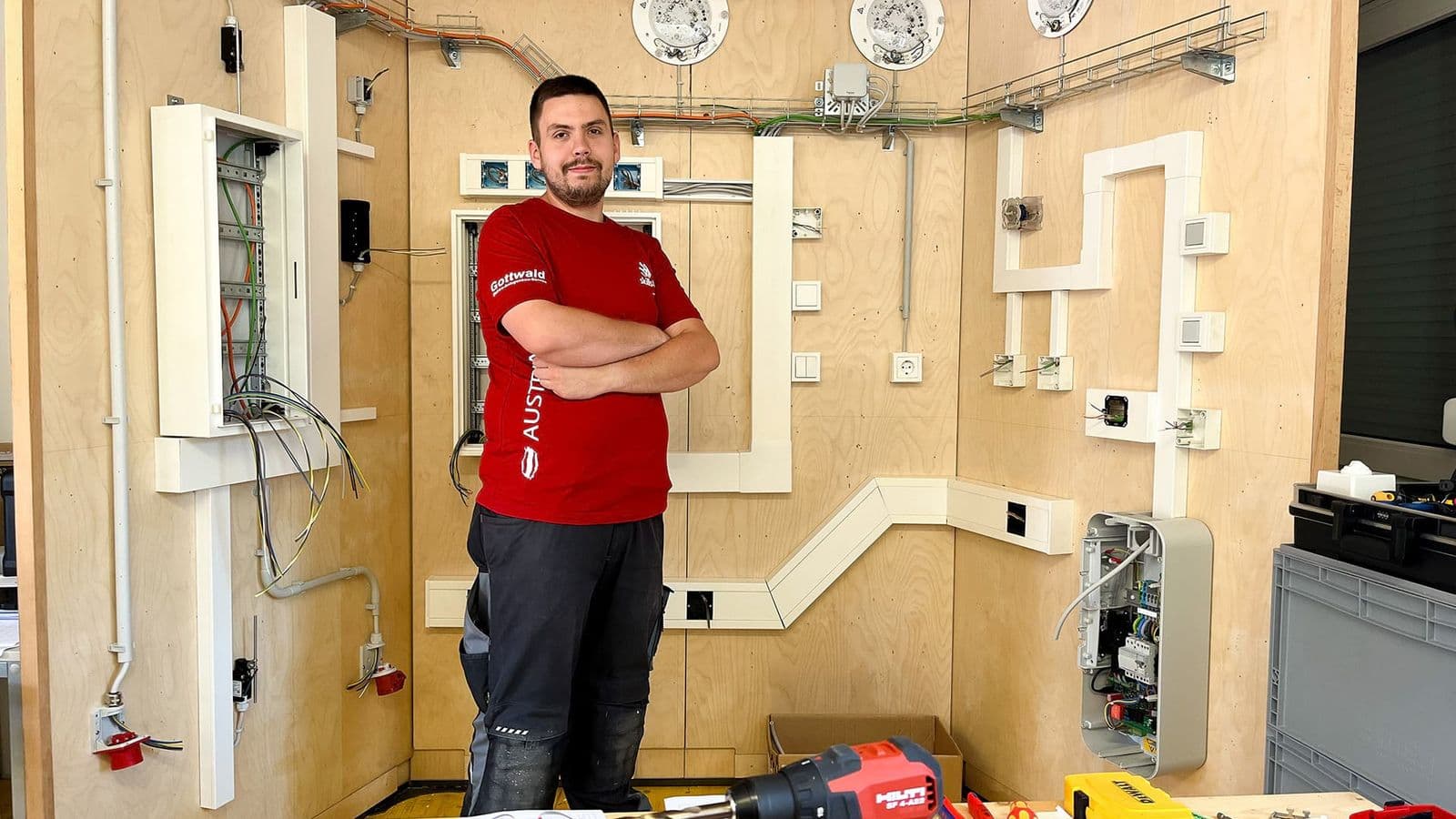 EuroSkills 2023 – Florian in full training