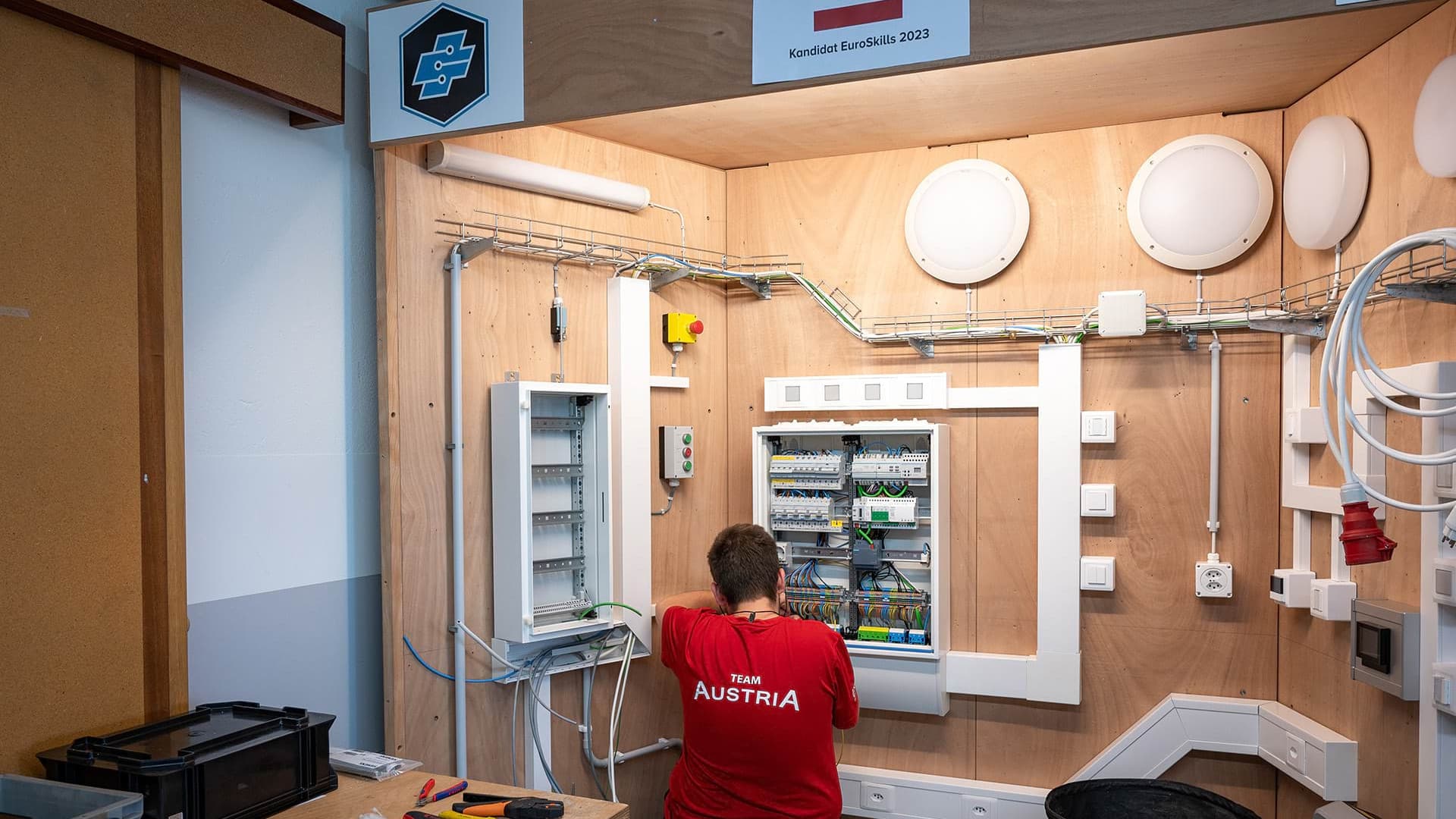 EuroSkills 2023 – Florian in full training