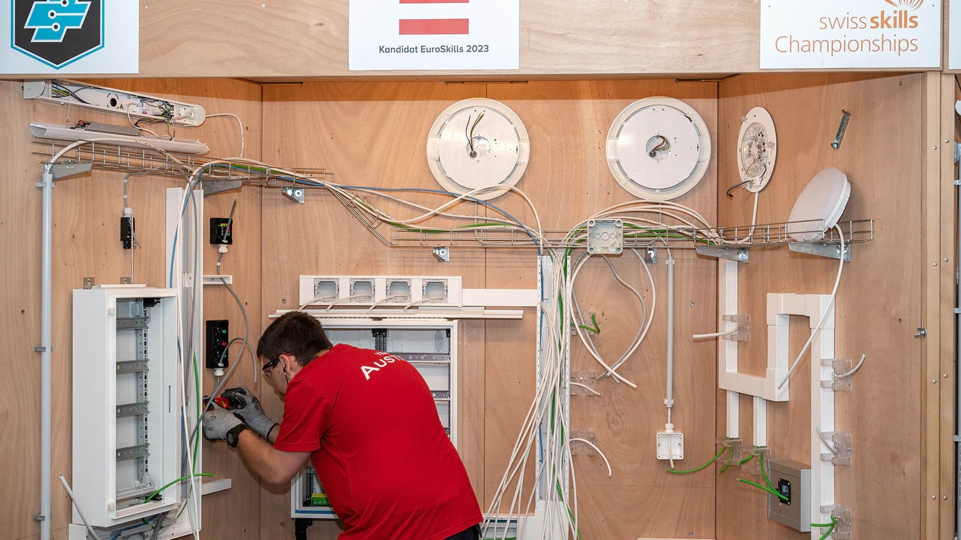 EuroSkills 2023 – Florian in full training