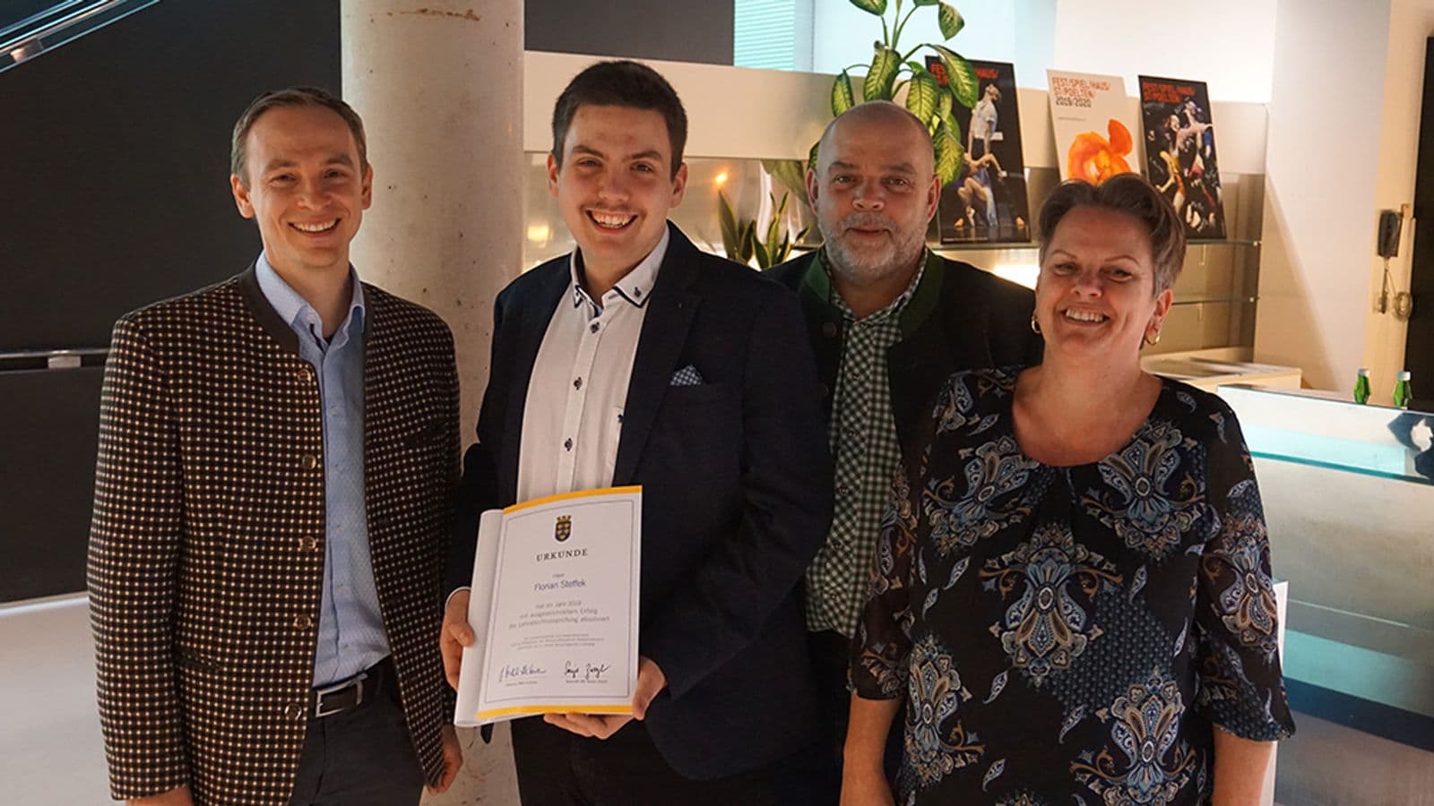 Ceremony for apprentices who graduated with distinction
