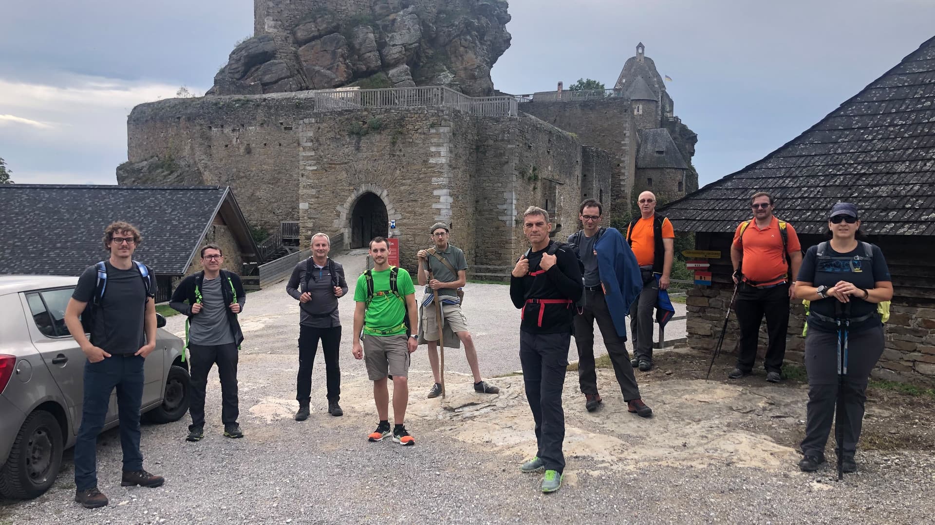 Company hike on the World Heritage Trail in the Wachau