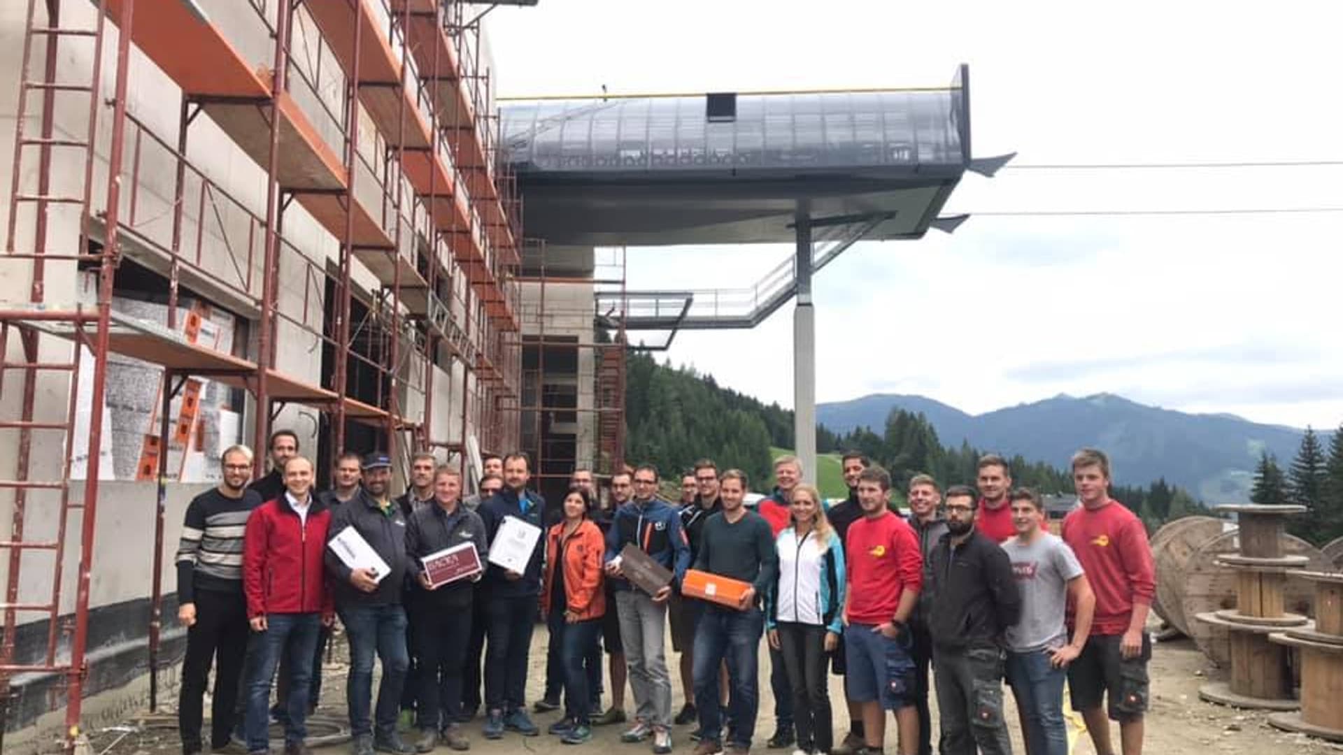 Company hike with Felix Gottwald