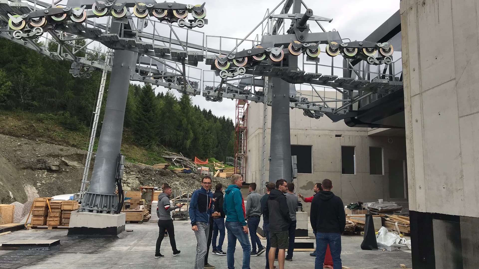 Company hike with Felix Gottwald
