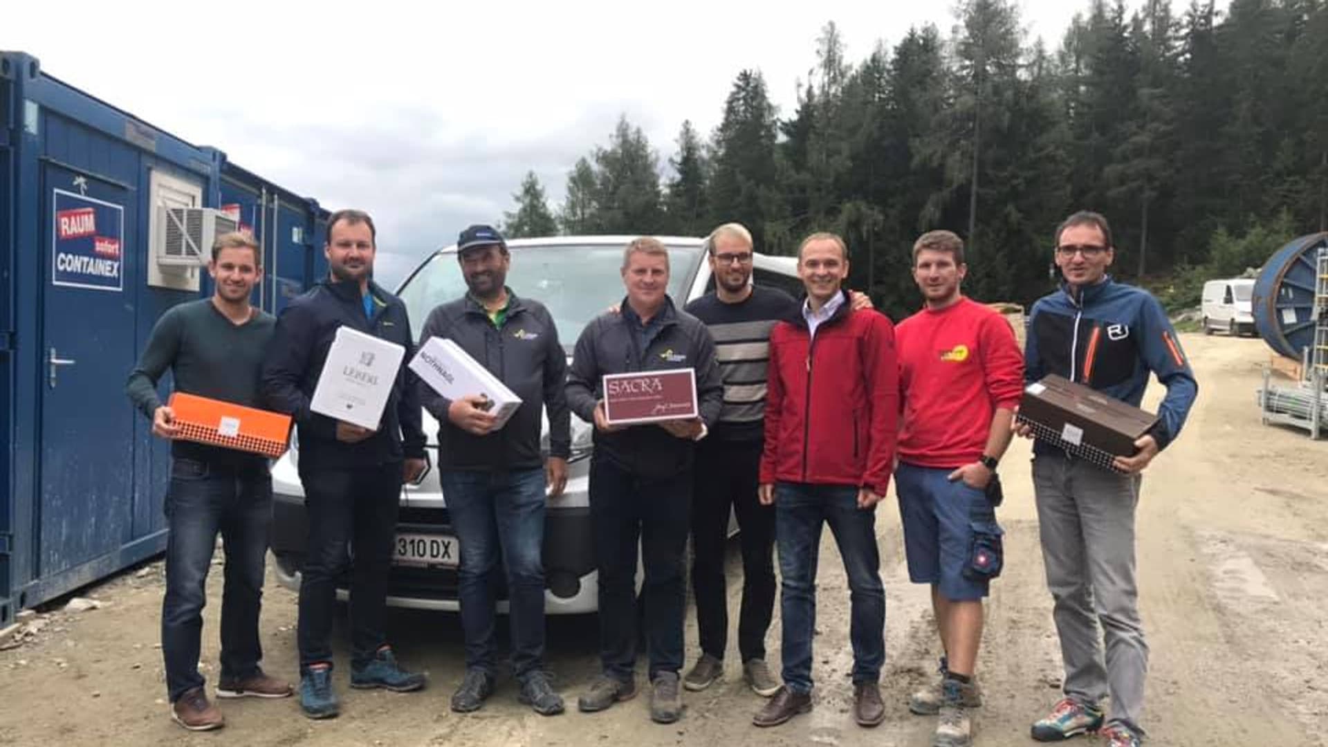 Company hike with Felix Gottwald
