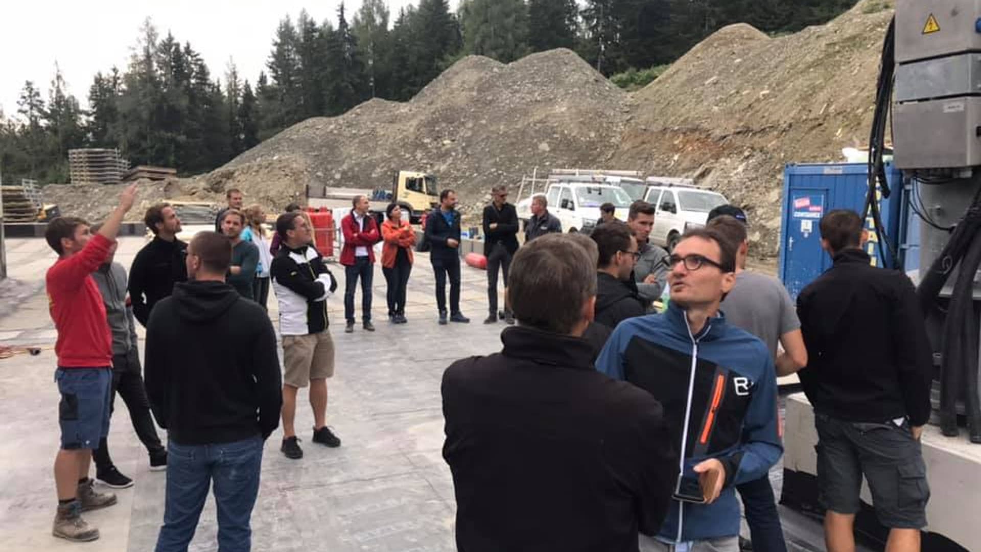 Company hike with Felix Gottwald