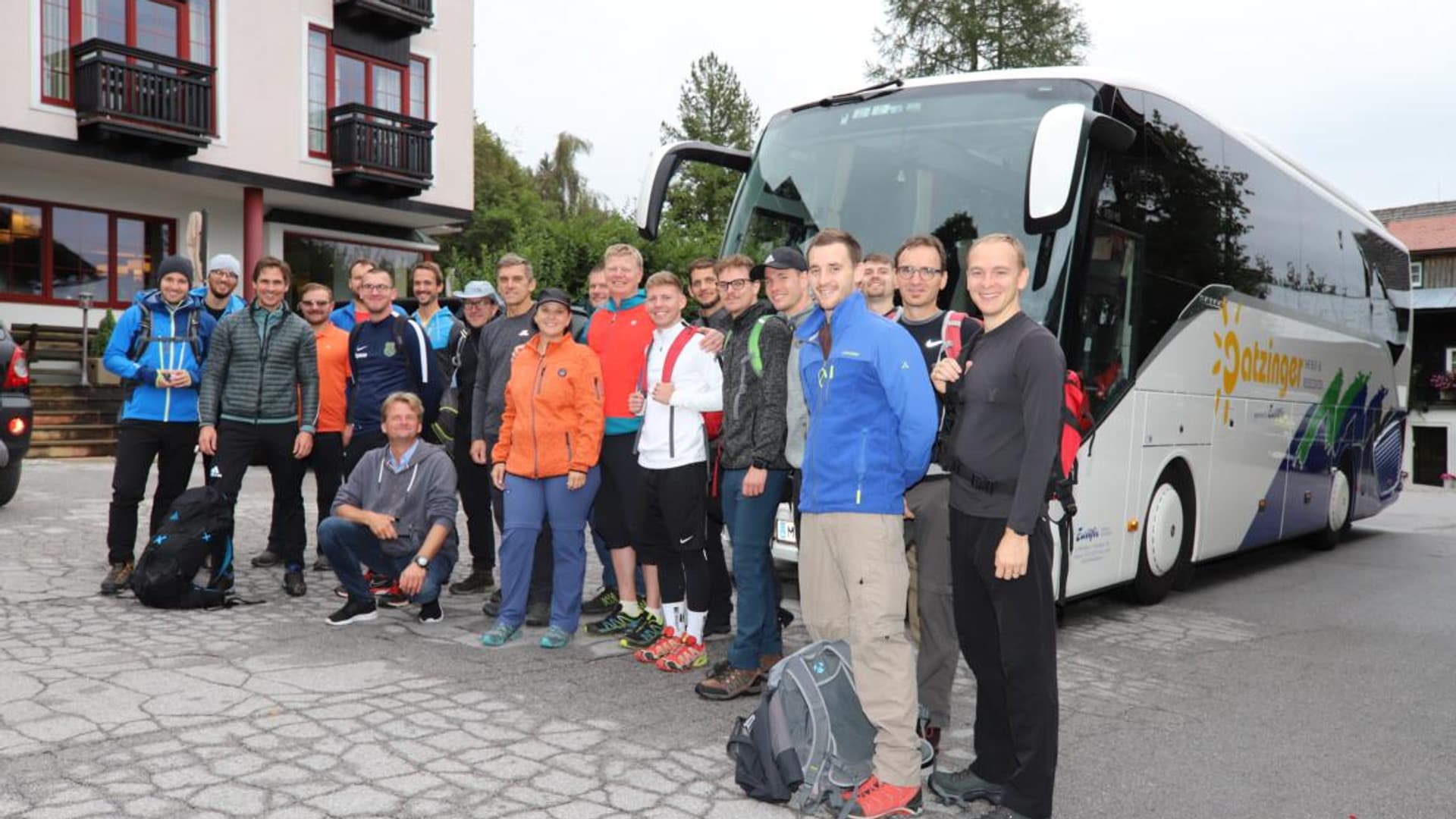 Company hike with Felix Gottwald
