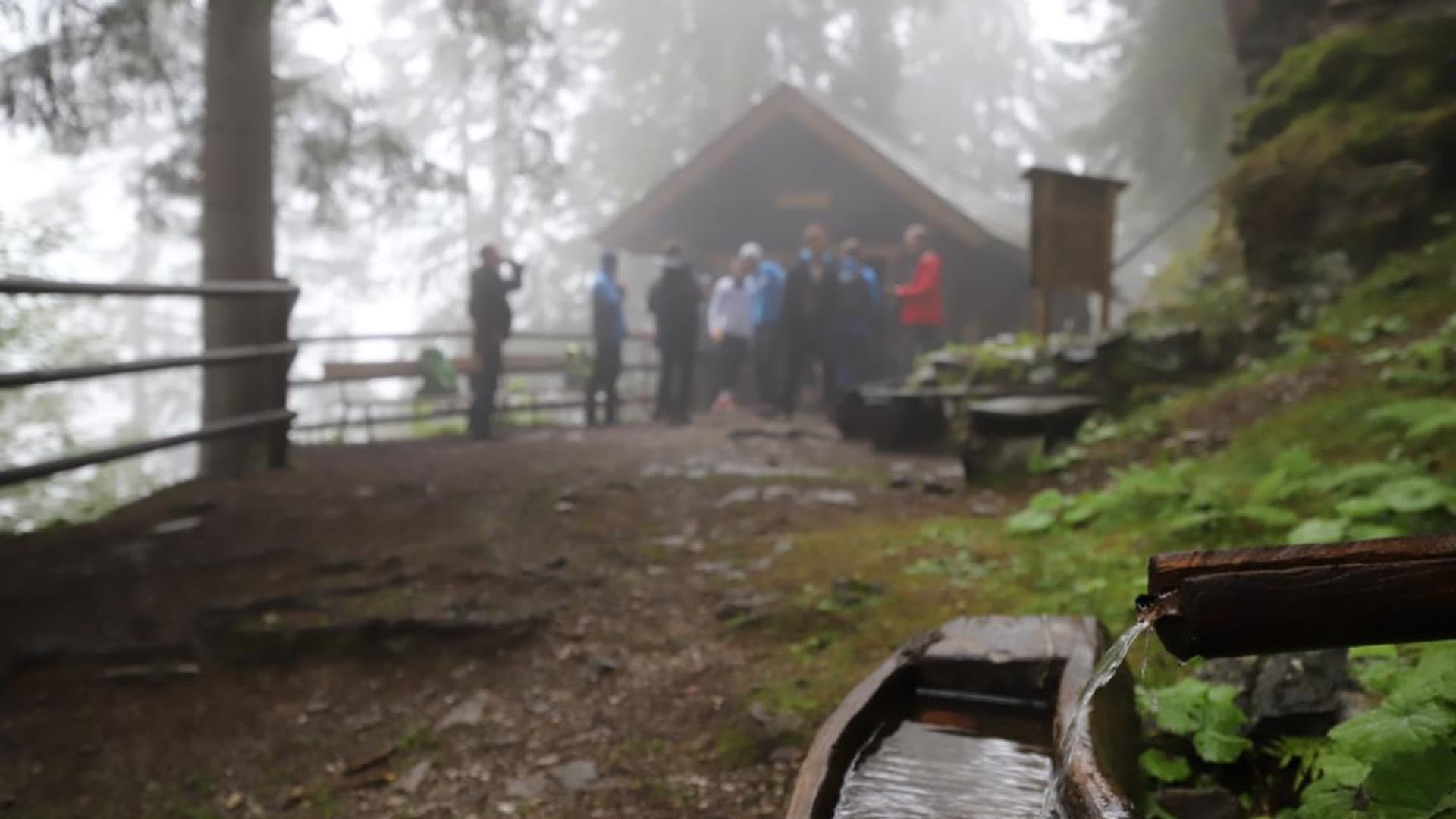 Company hike with Felix Gottwald
