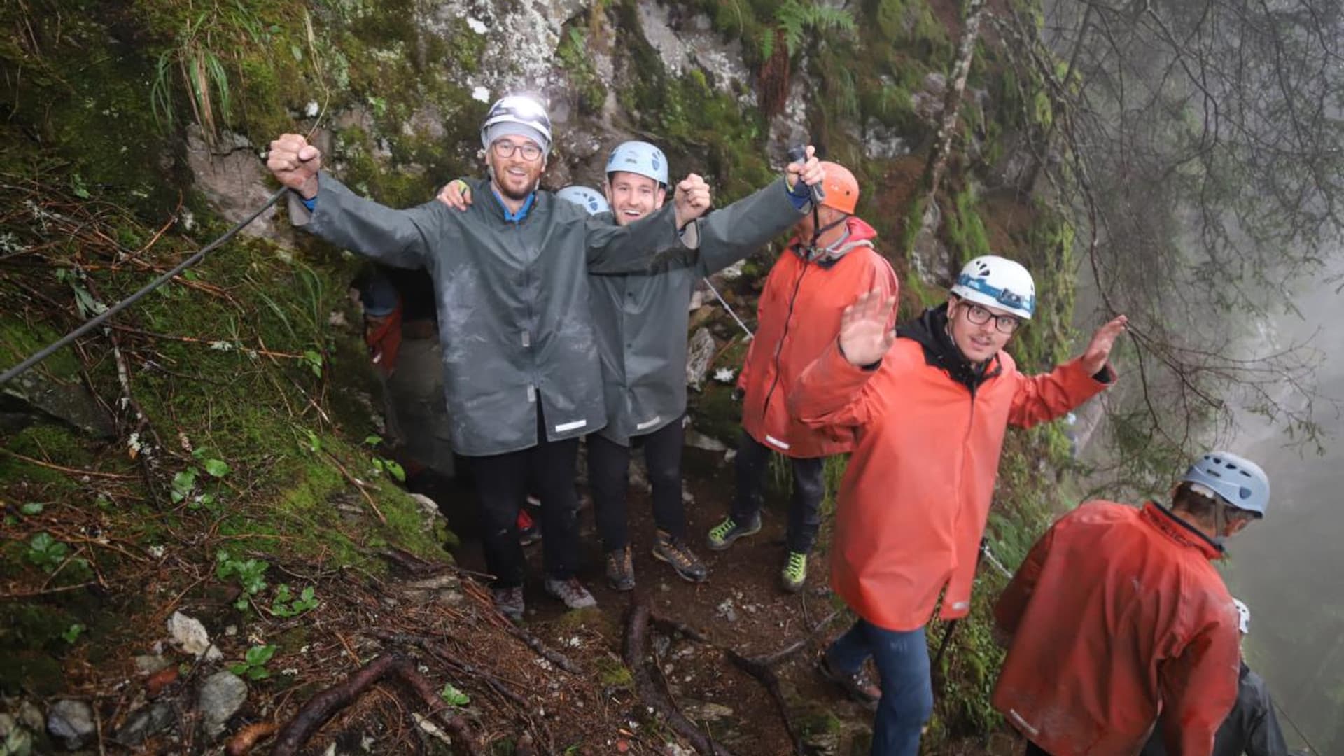 Company hike with Felix Gottwald