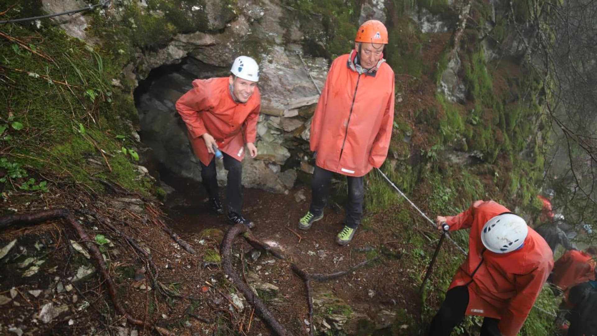 Company hike with Felix Gottwald