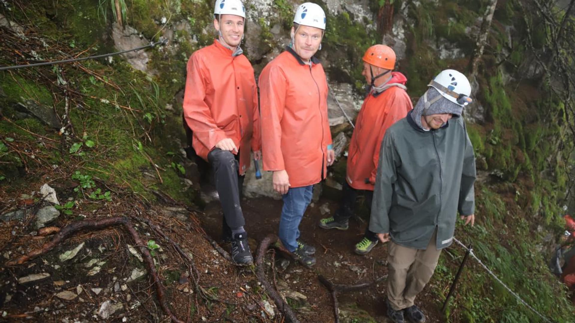 Company hike with Felix Gottwald