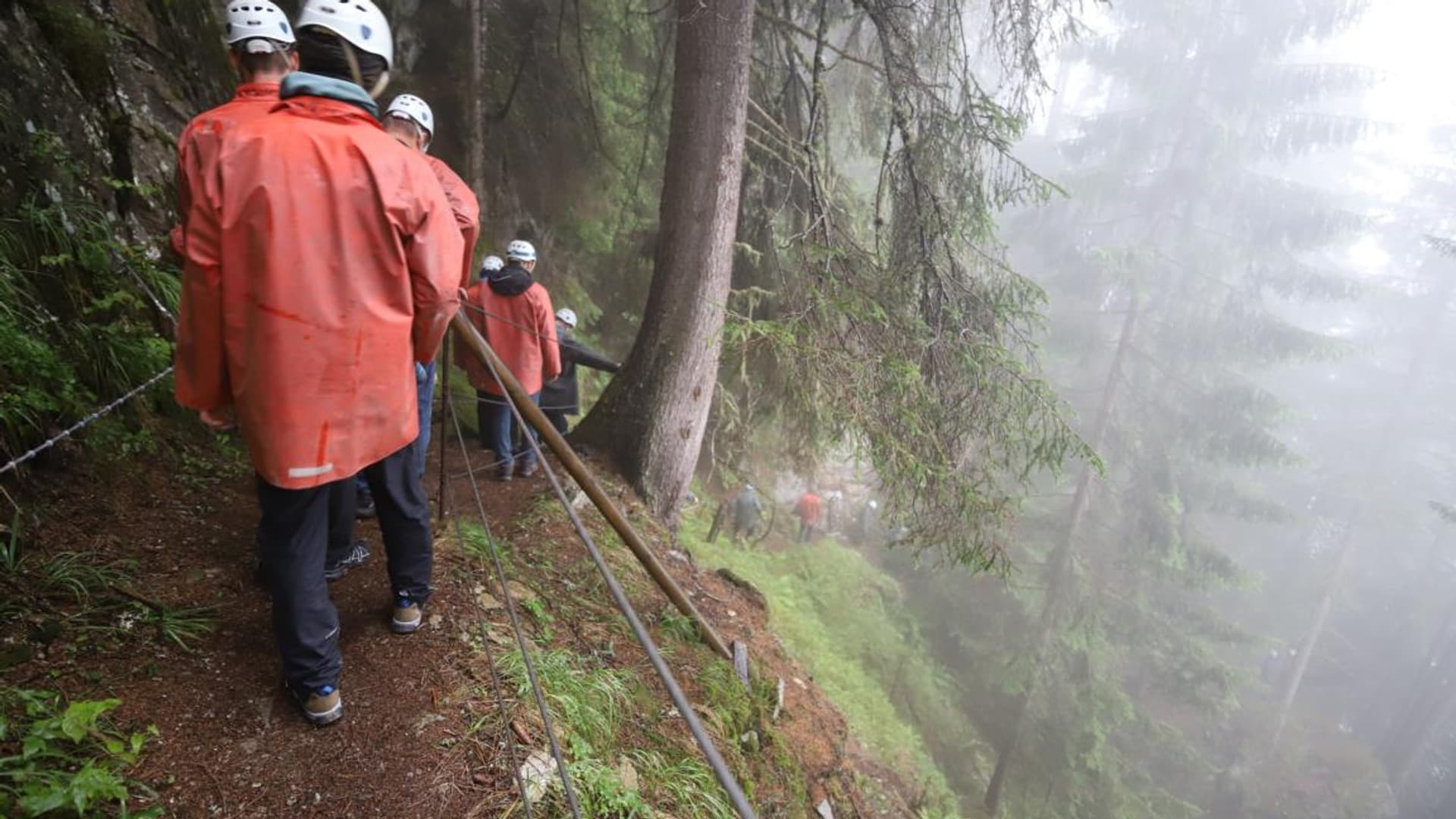 Company hike with Felix Gottwald