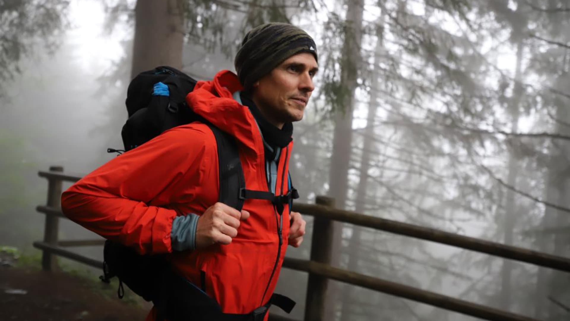 Company hike with Felix Gottwald
