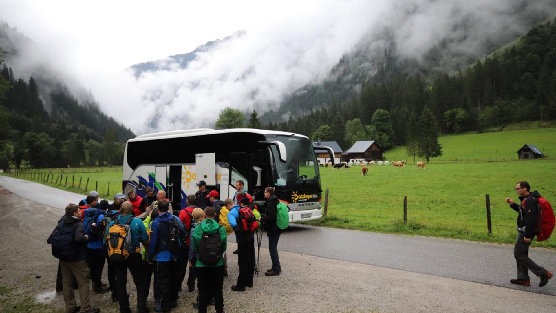 Company hike with Felix Gottwald