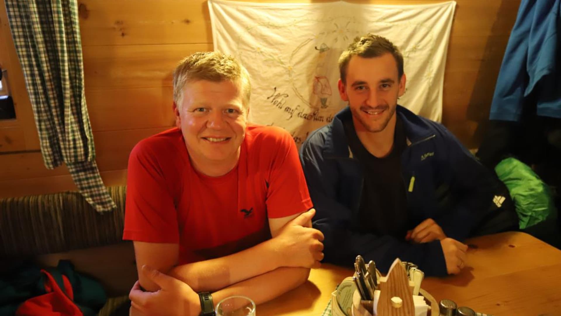 Company hike with Felix Gottwald