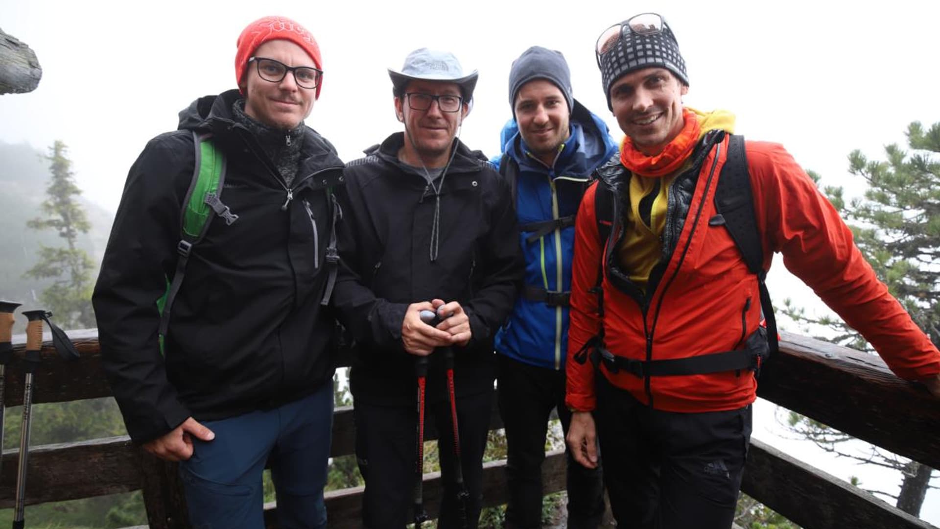 Company hike with Felix Gottwald