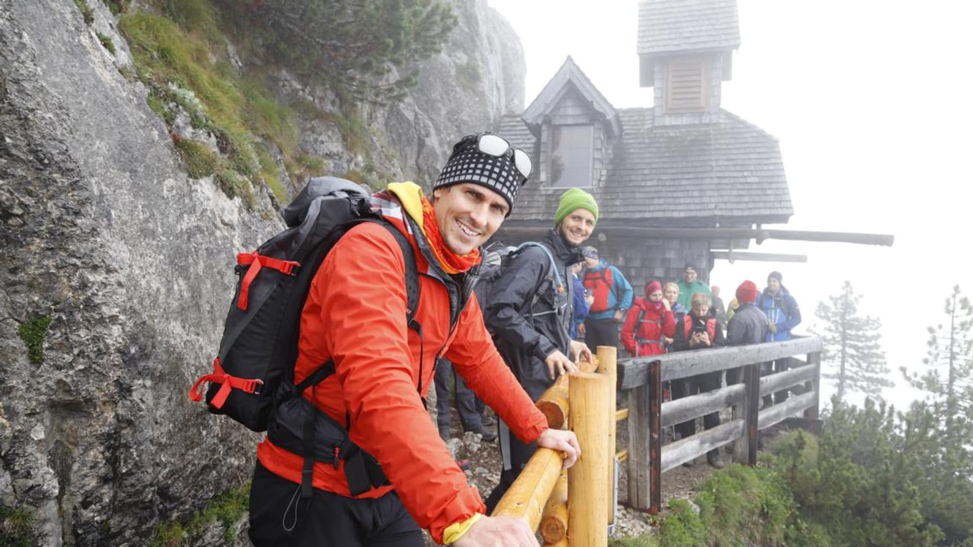 Company hike with Felix Gottwald