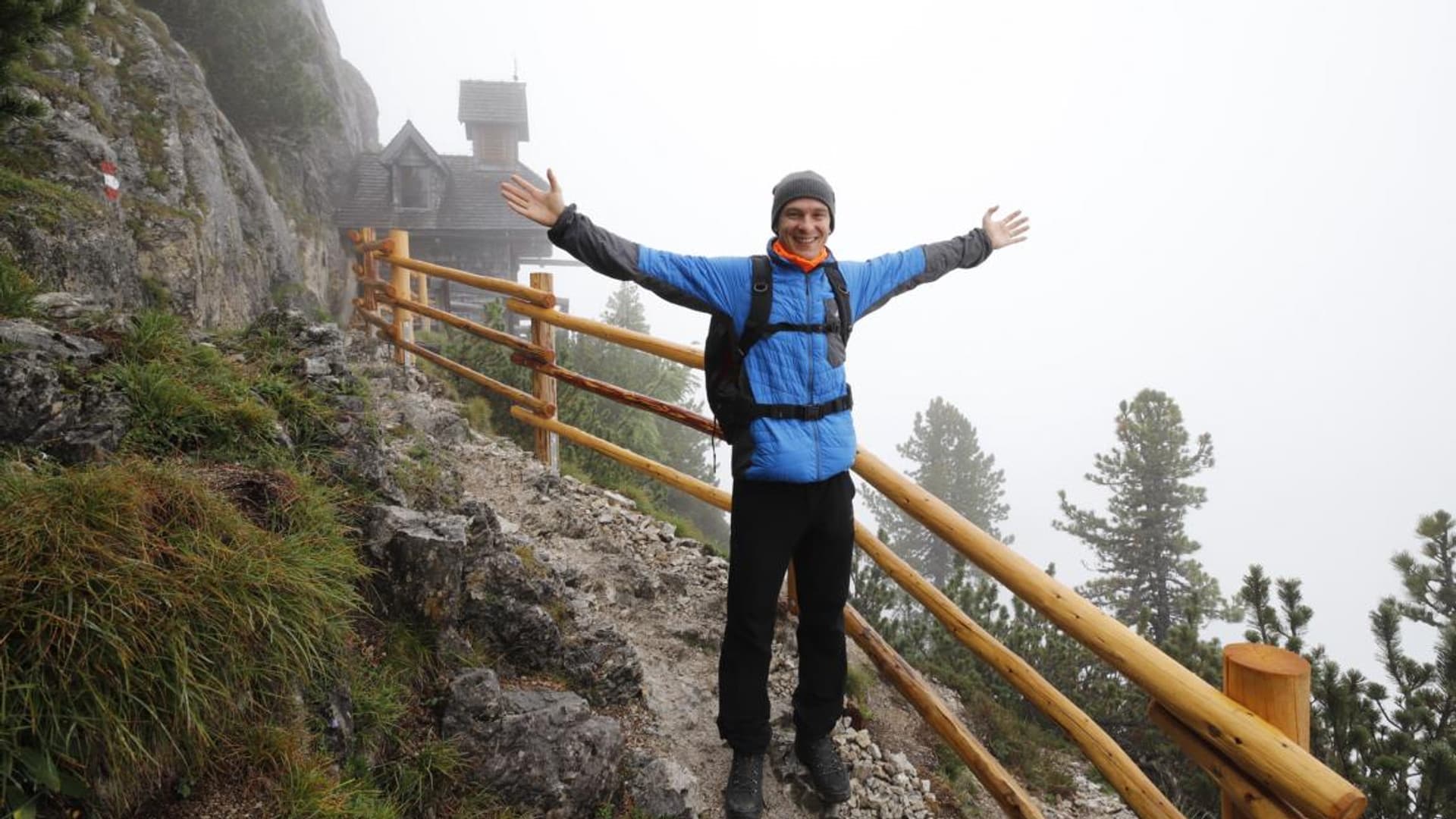 Company hike with Felix Gottwald