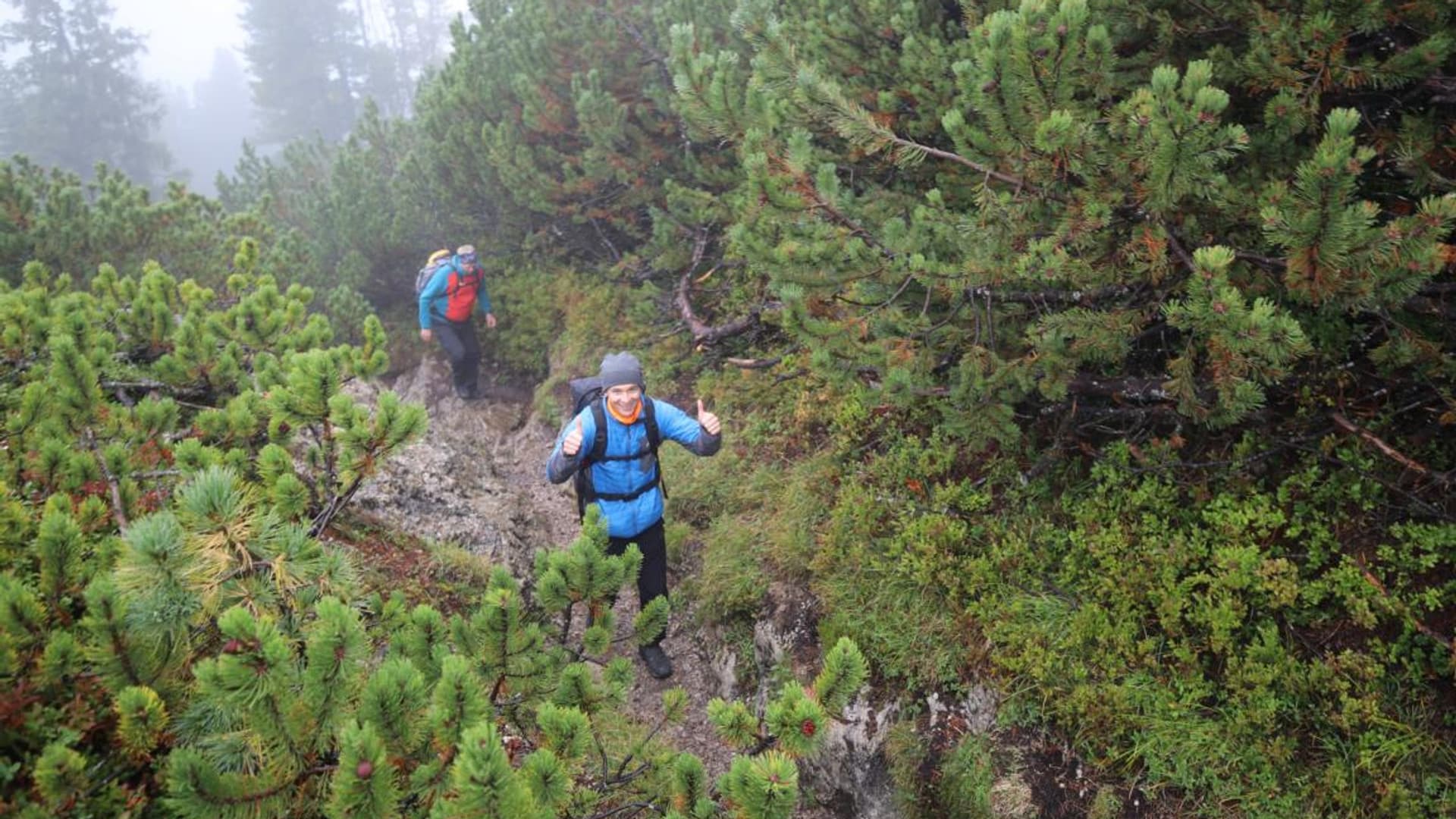 Company hike with Felix Gottwald