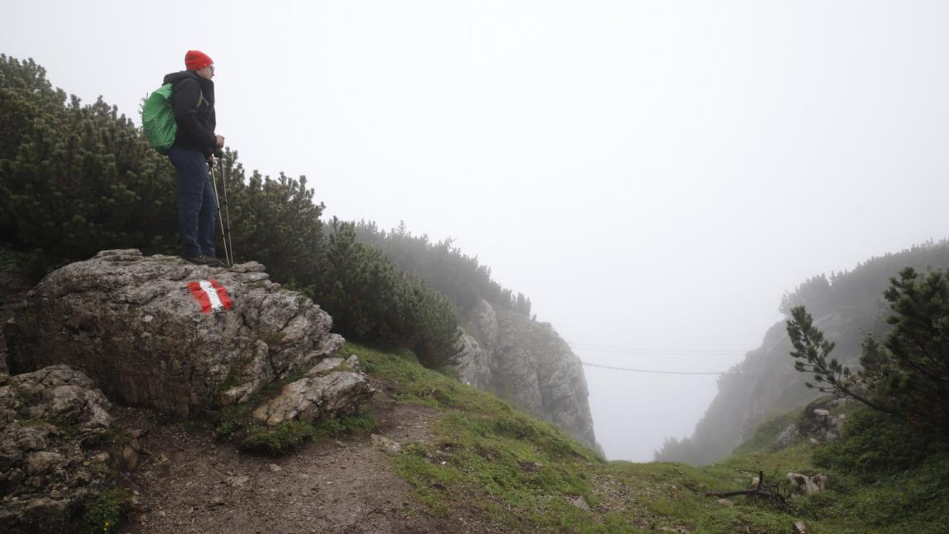 Company hike with Felix Gottwald