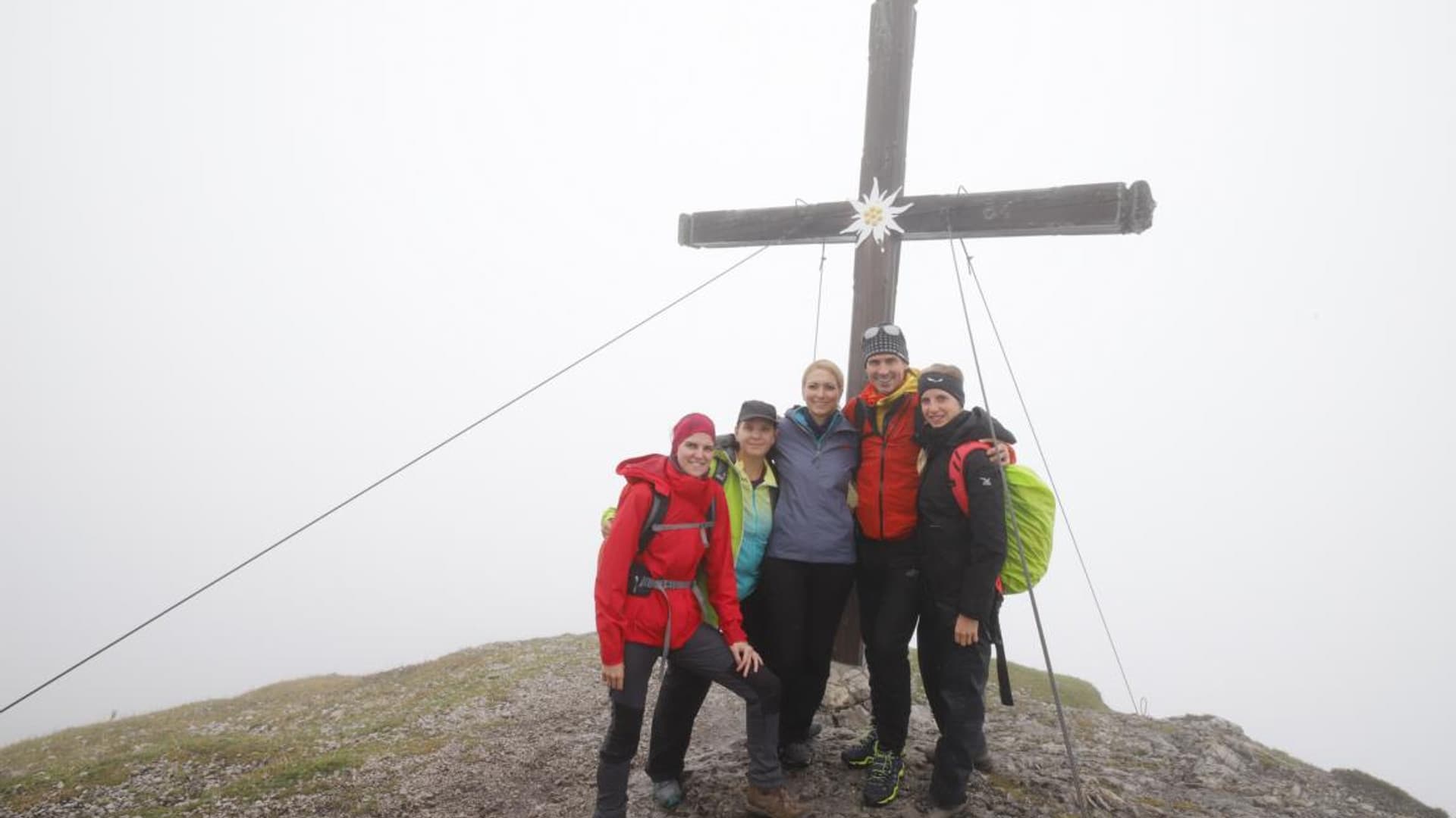 Company hike with Felix Gottwald