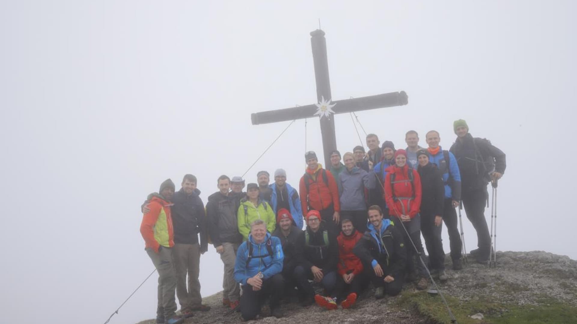 Company hike with Felix Gottwald