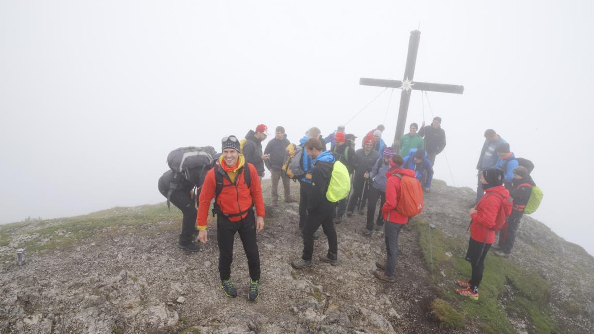 Company hike with Felix Gottwald