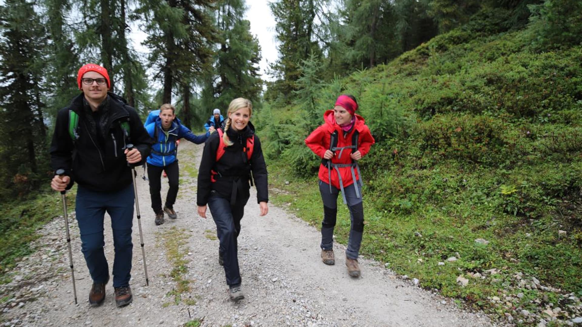Company hike with Felix Gottwald