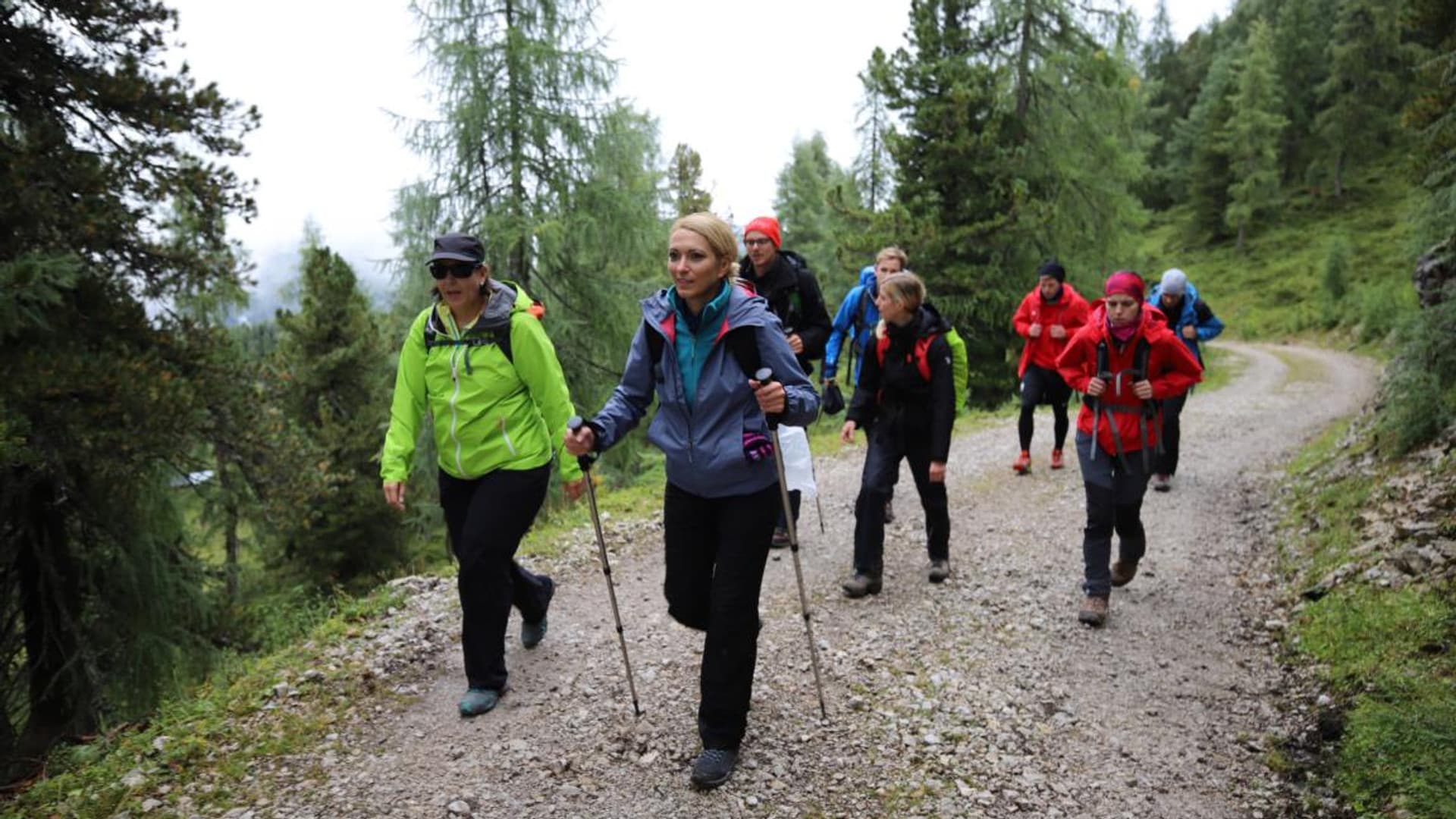 Company hike with Felix Gottwald