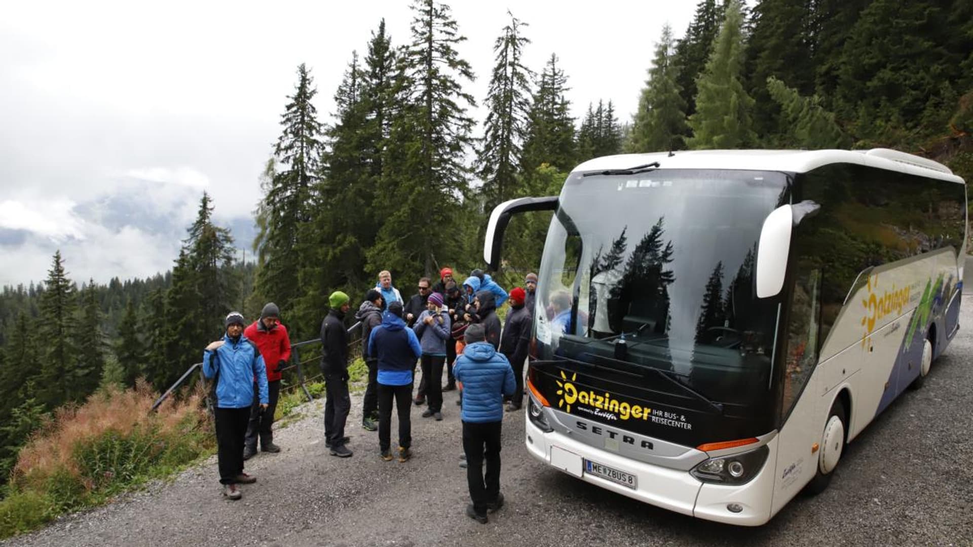 Company hike with Felix Gottwald