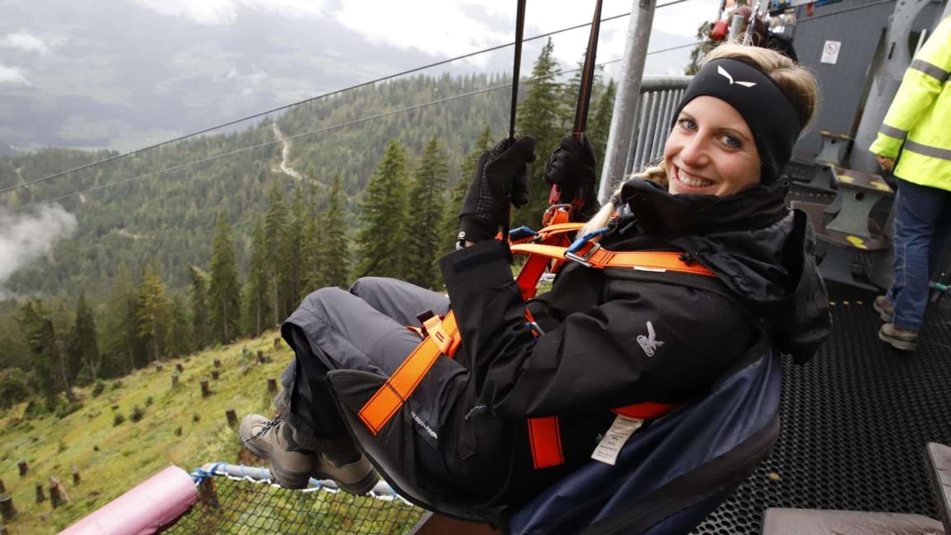 Company hike with Felix Gottwald