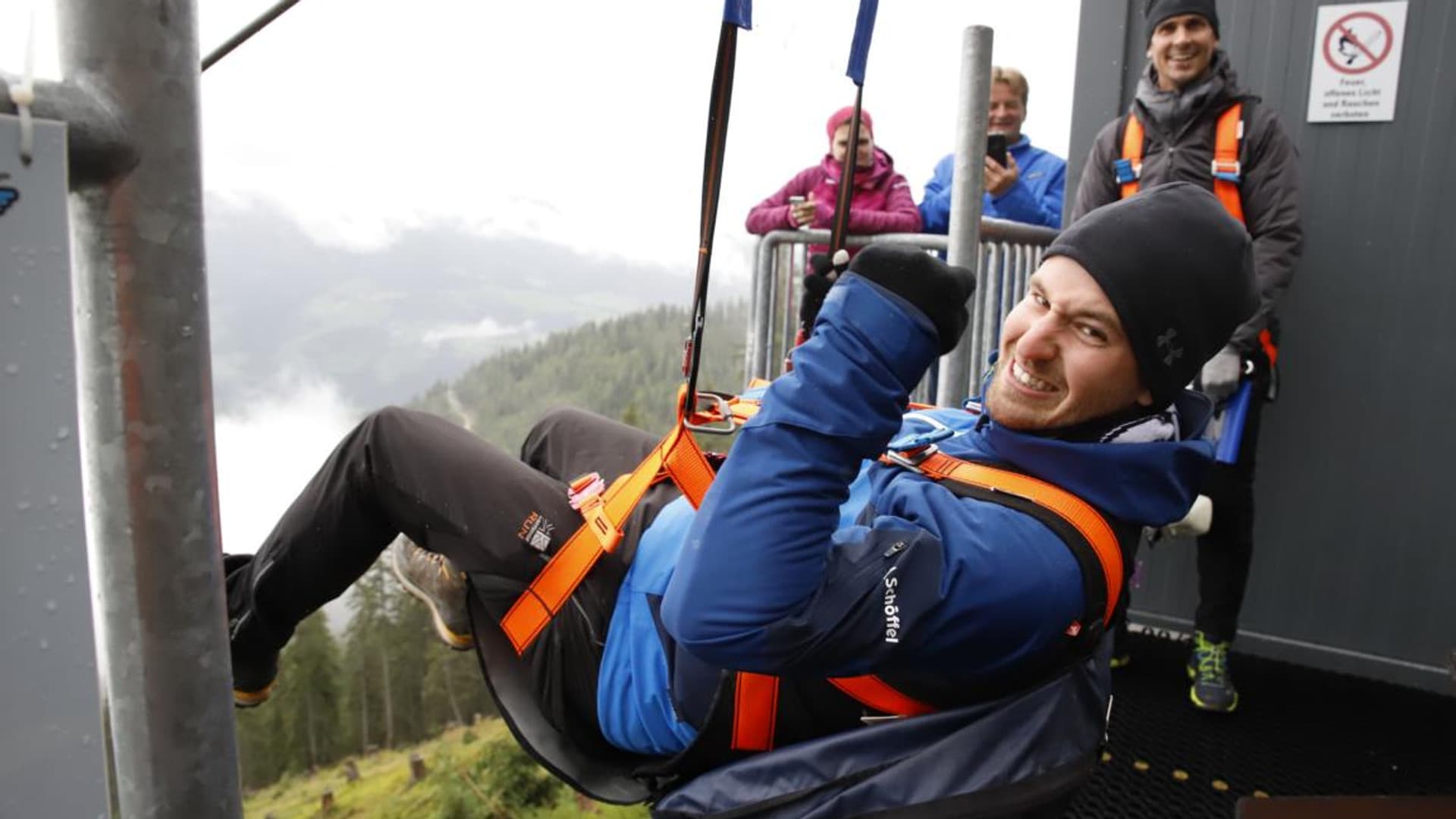 Company hike with Felix Gottwald