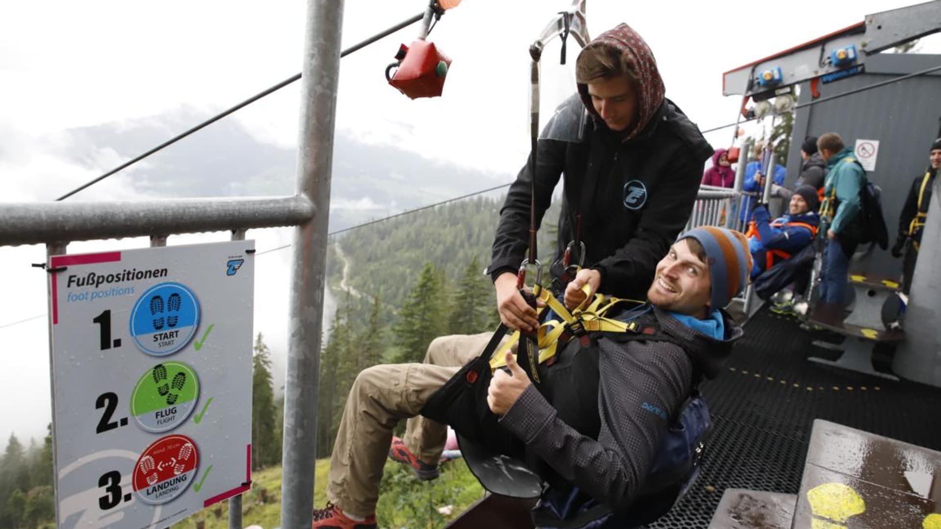 Company hike with Felix Gottwald