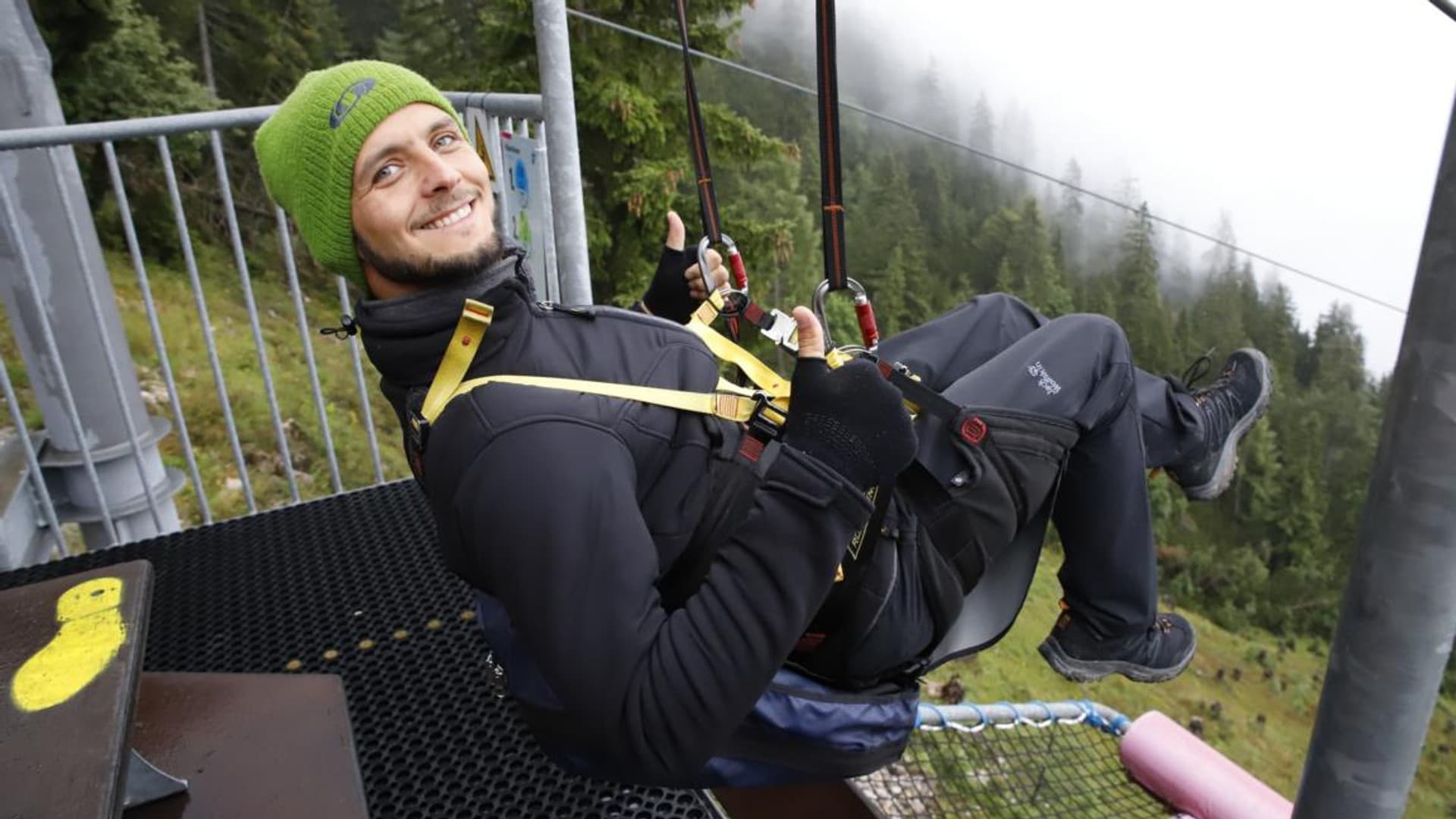 Company hike with Felix Gottwald