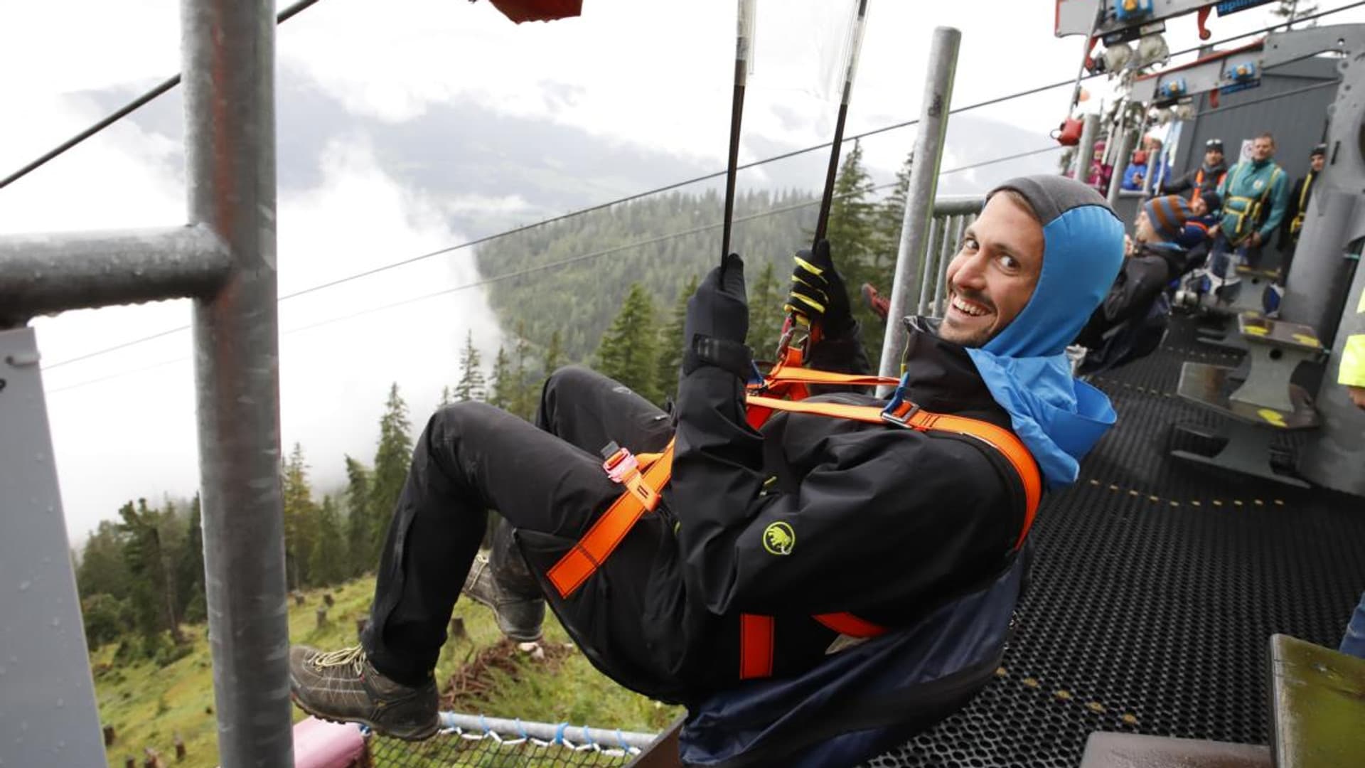 Company hike with Felix Gottwald