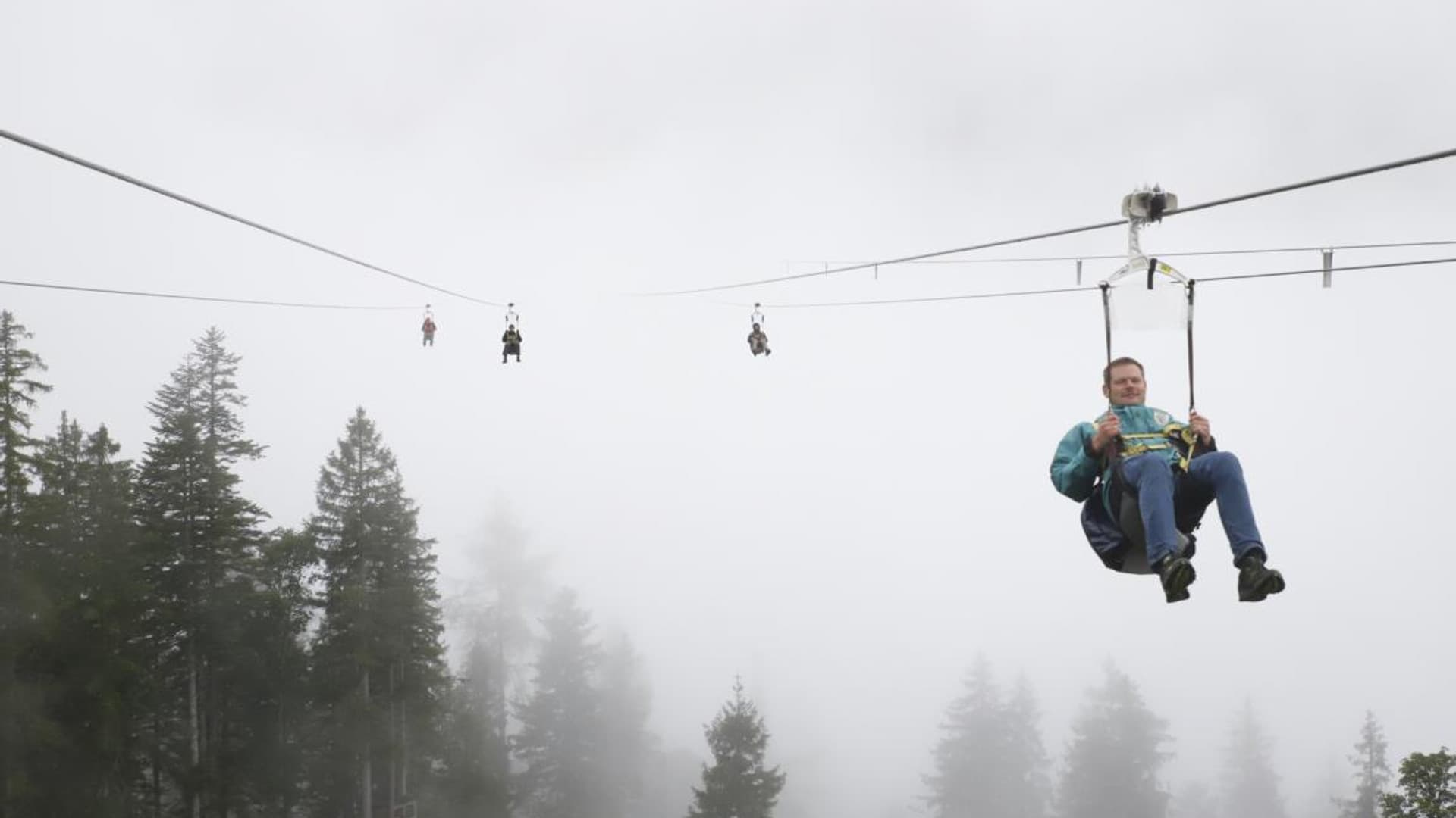 Company hike with Felix Gottwald