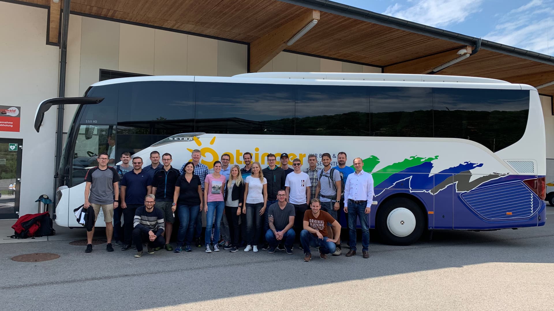 Company hike with Felix Gottwald